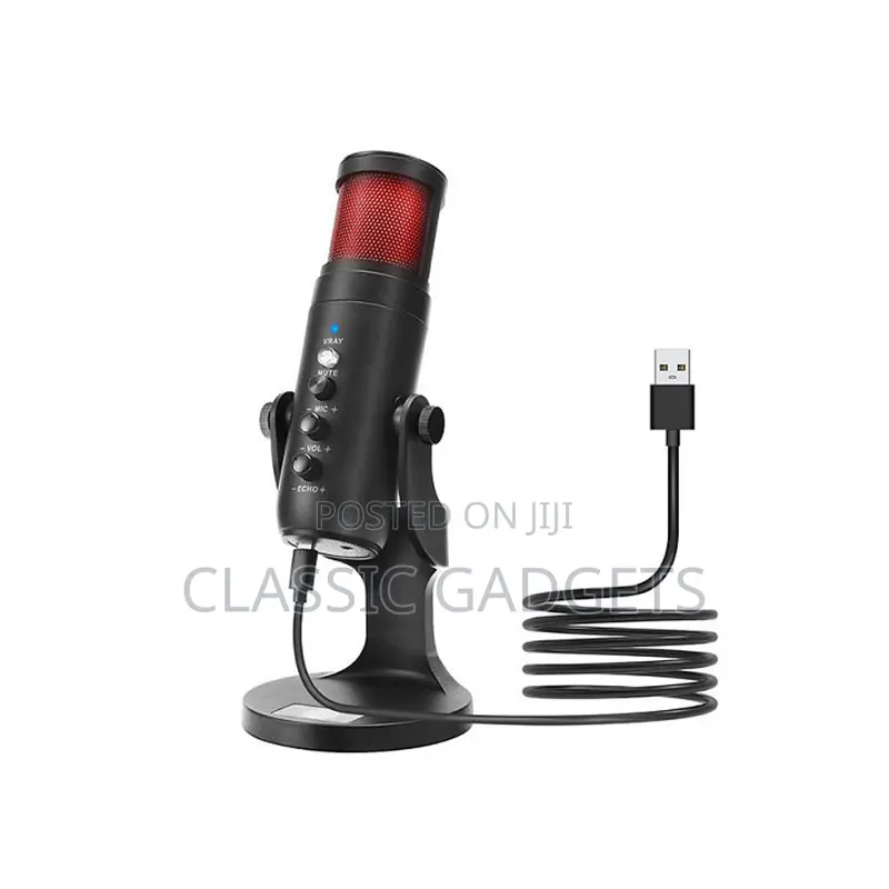 Jmary McPw9 RGB Pro Desktop Microphone for Gaming/Streaming