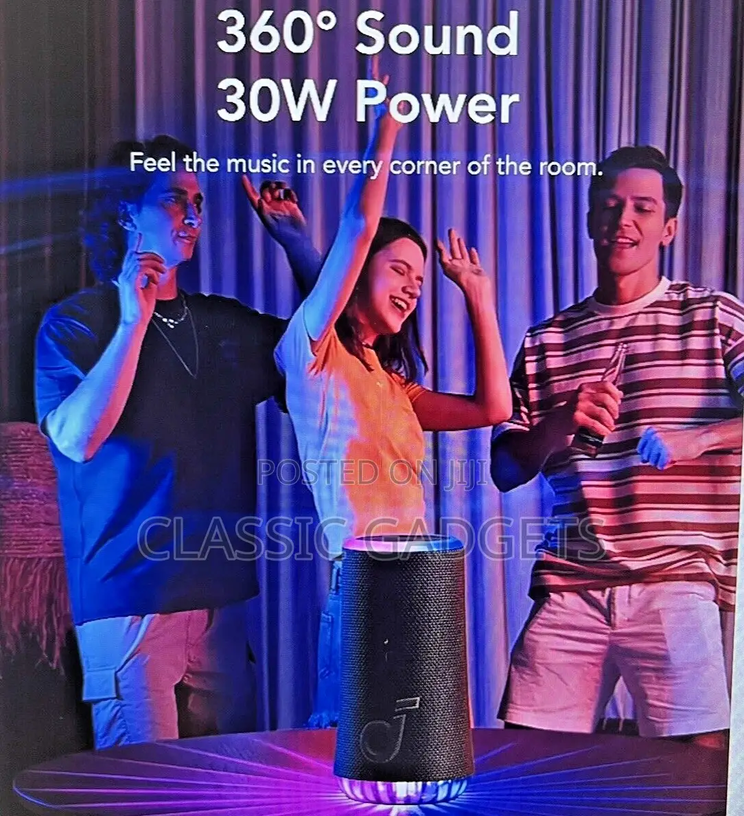 Soundcore Glow Portable Speaker for Party 30W 360° Sound