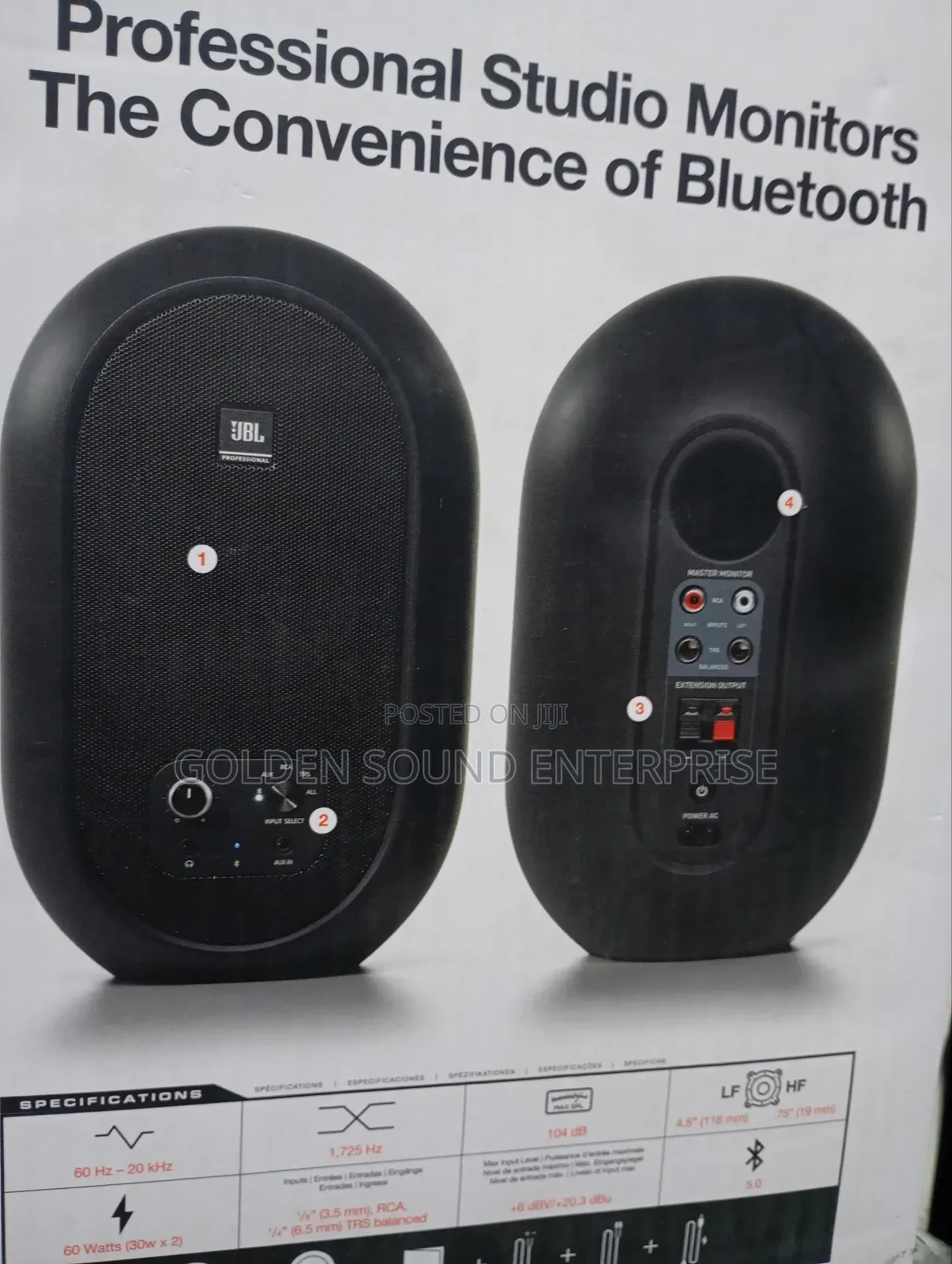 J B L Studio Monitor 104bt