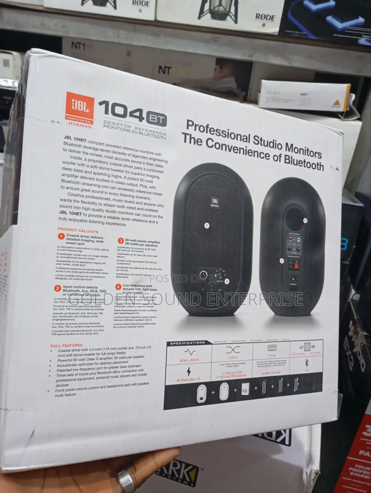 J B L Studio Monitor 104bt