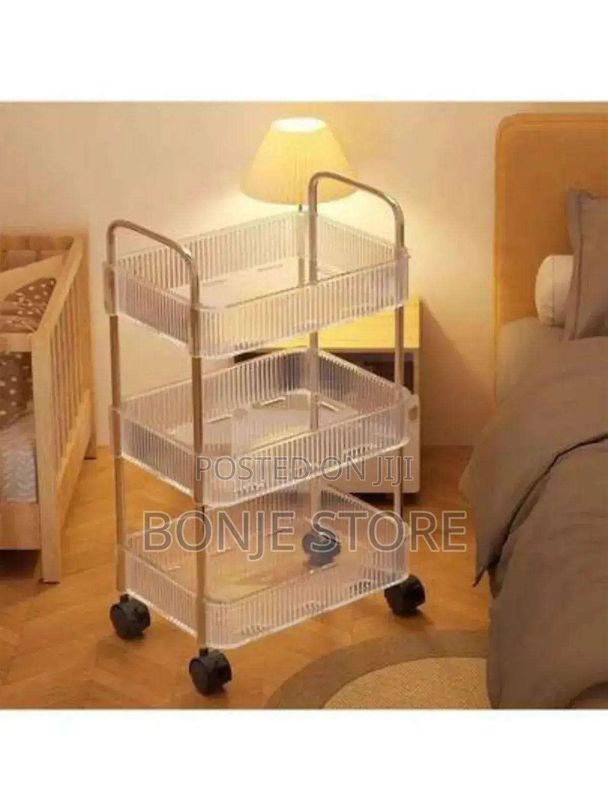 3 Tier Acrylic Storage Cabinet, Kitchen Rack, Room Shelf