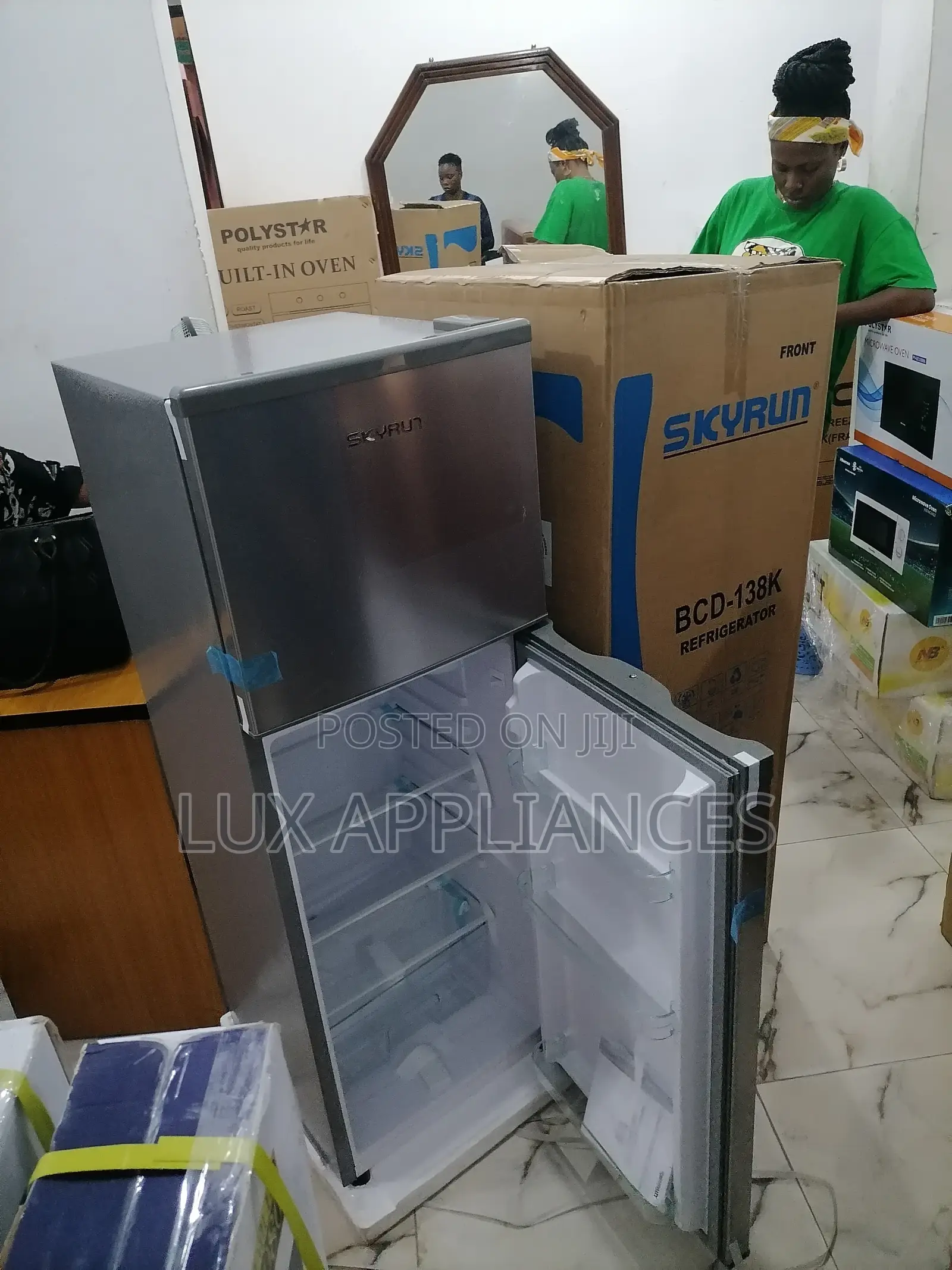 The New Skyrun 138l Refrigerator Double Door ''Bcd-138hc