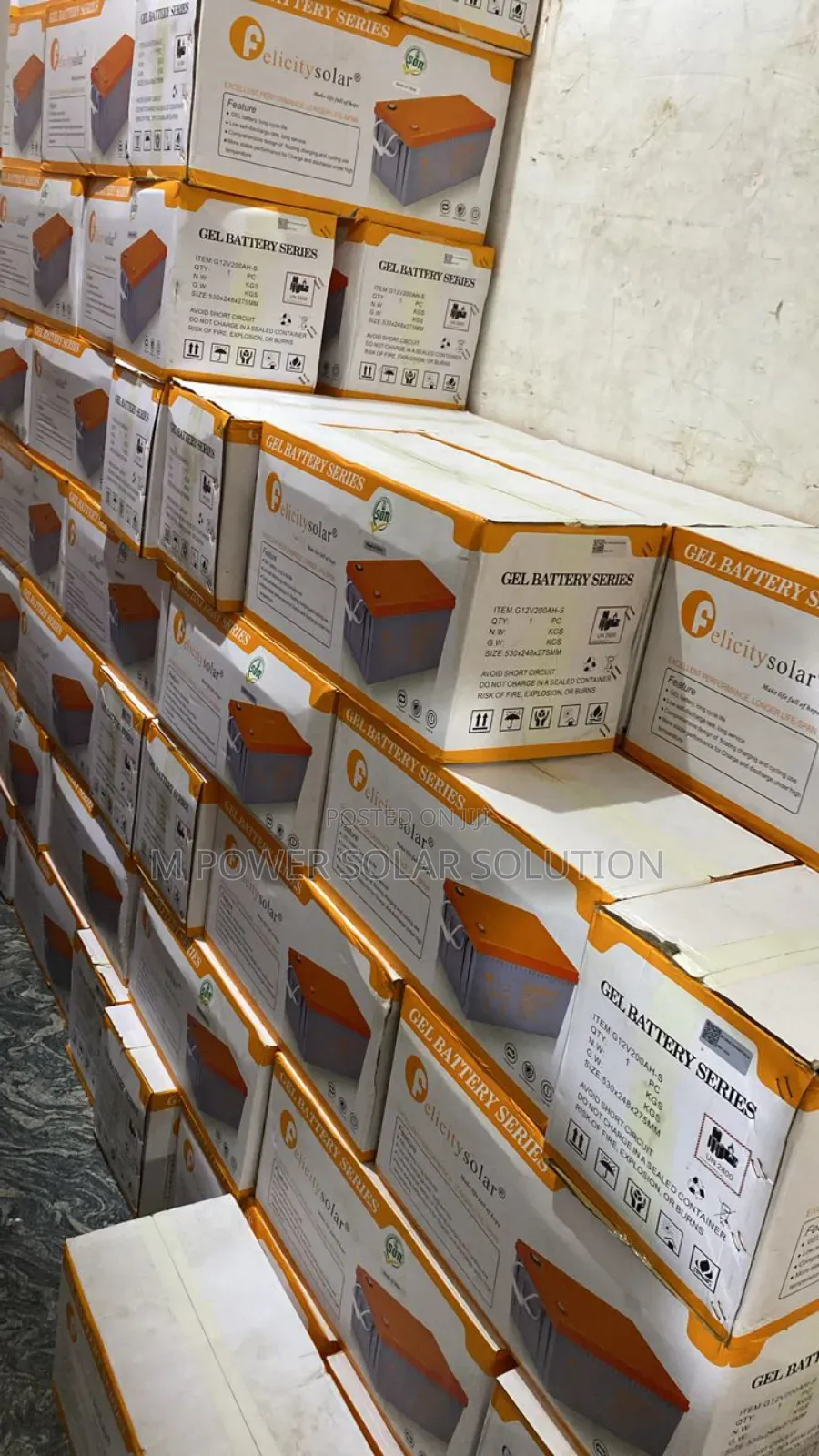 200ah 12v Felicitysolar Dry Cell Battery