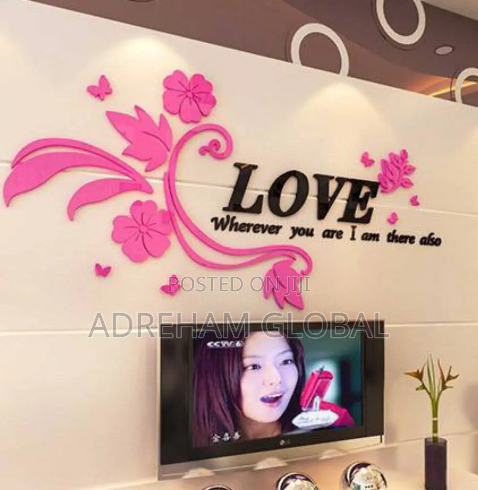 Love Wherever You Are I Am There 3D Wall Sticker Home/Office