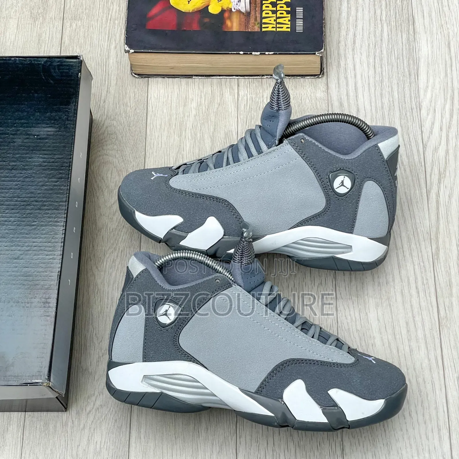 Original AIR JORDAN 14 Flint Gray Sneakers Available Instore