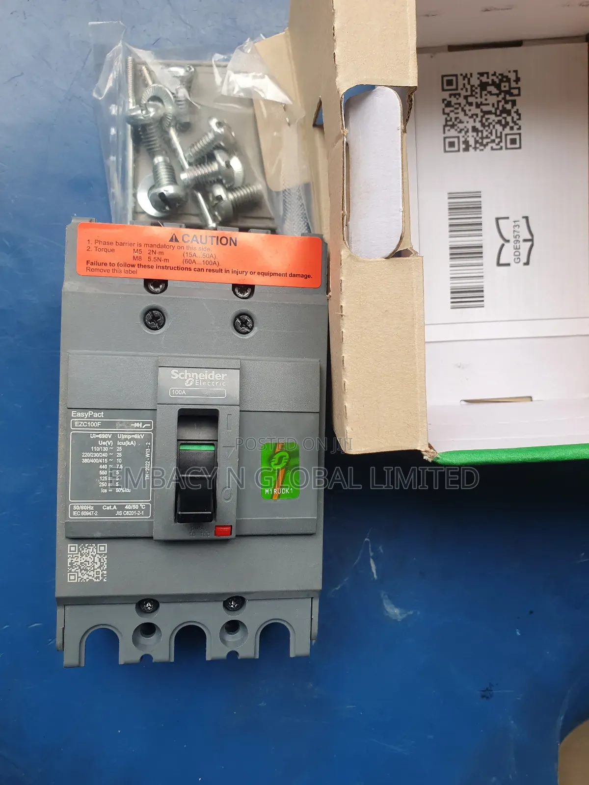 100amps 3poles Breaker Schneider