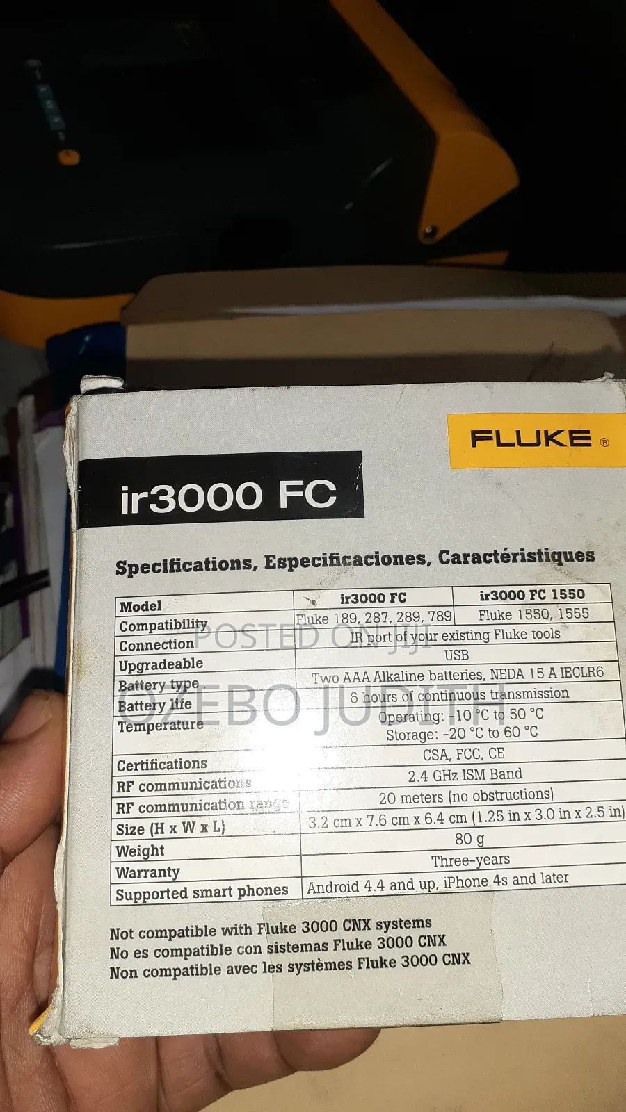Fluke Connector Ir 3000 FC