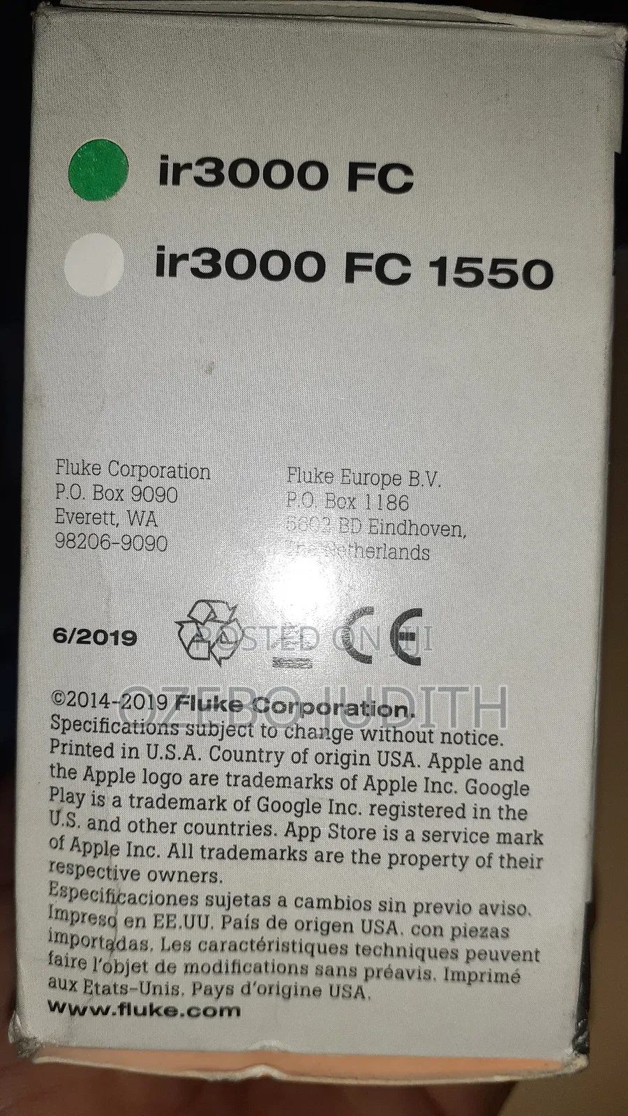 Fluke Connector Ir 3000 FC