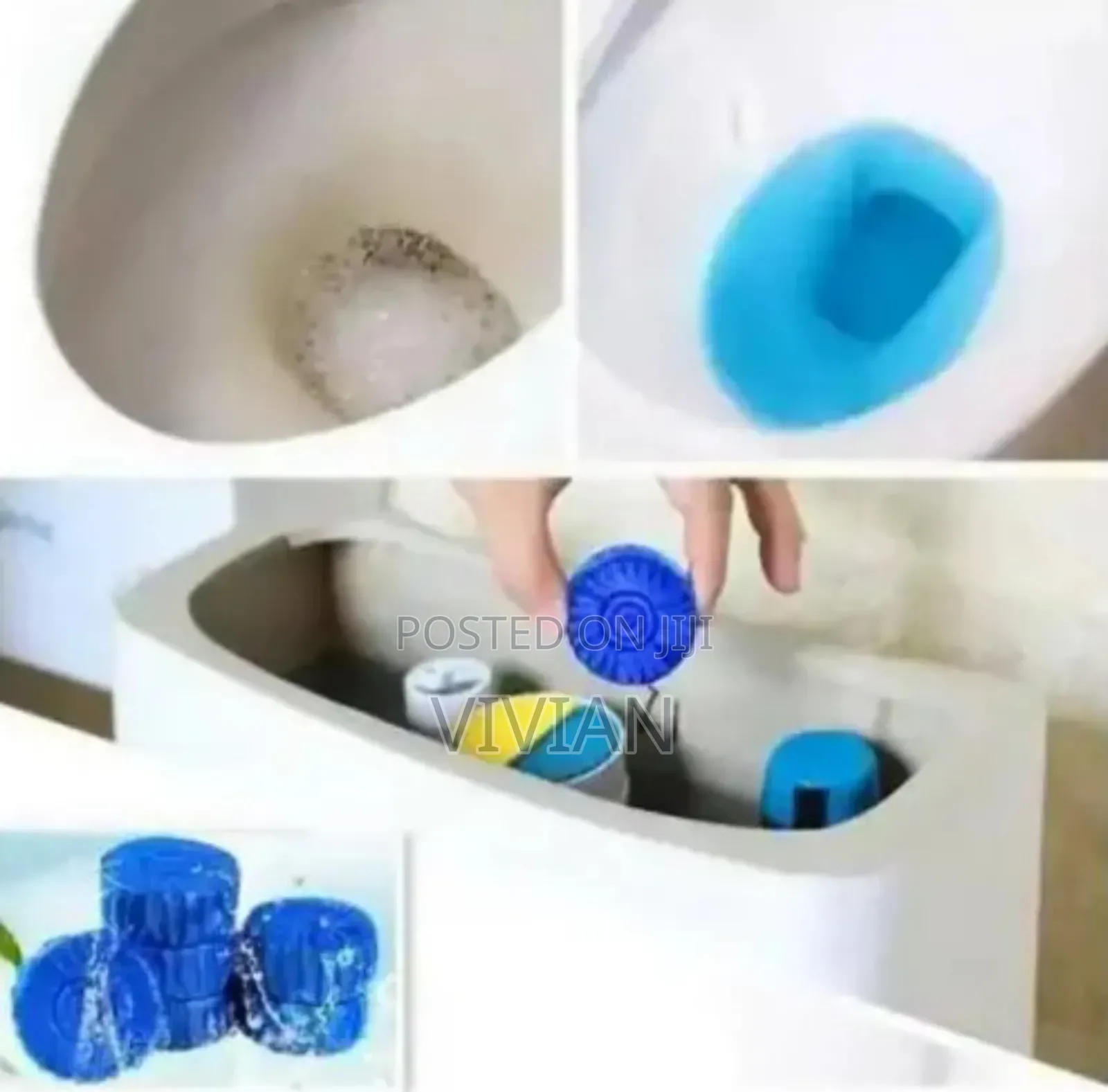 10pcs Blue Toilet Wash