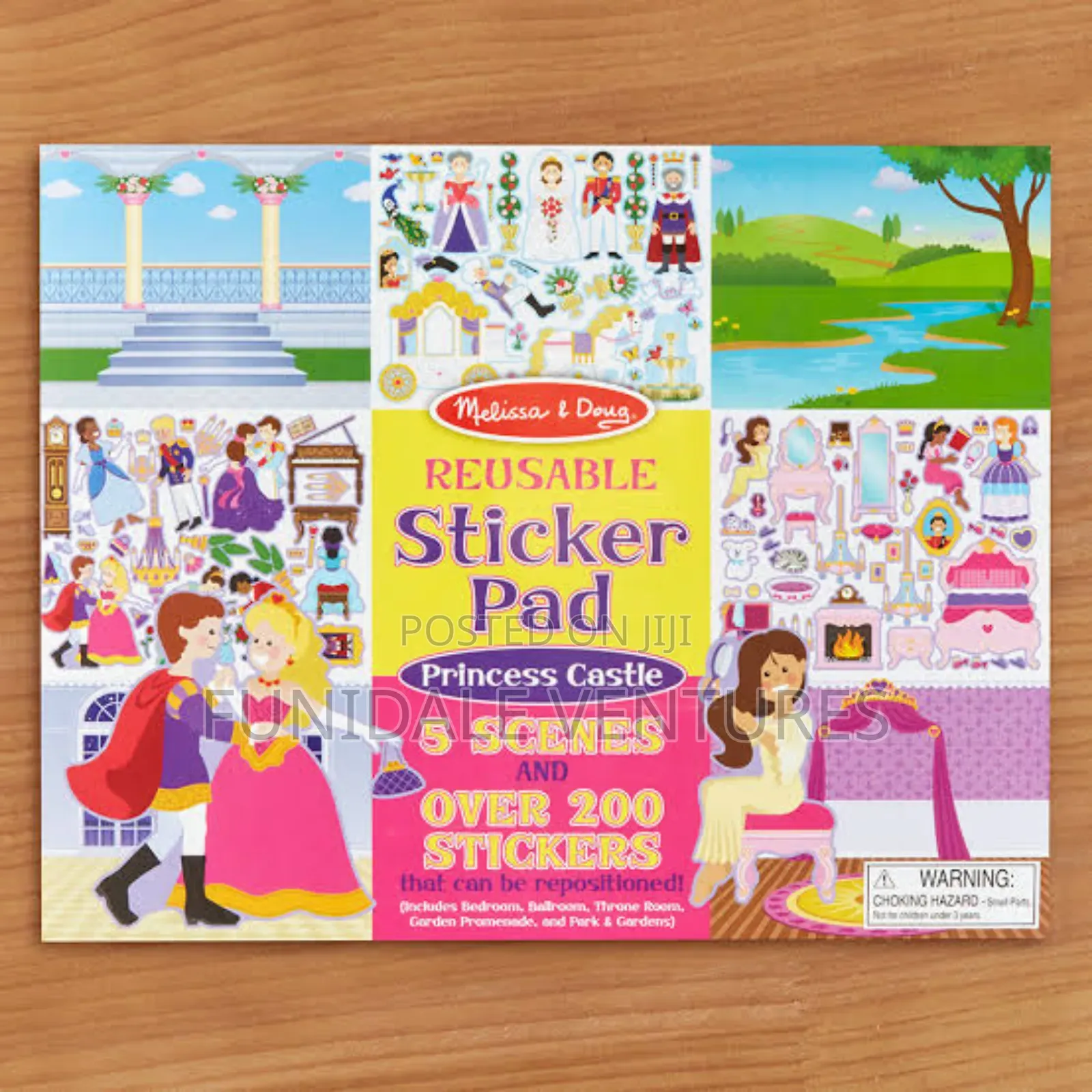 Melissa Doug Princess Castle Reusable Sticker Pad