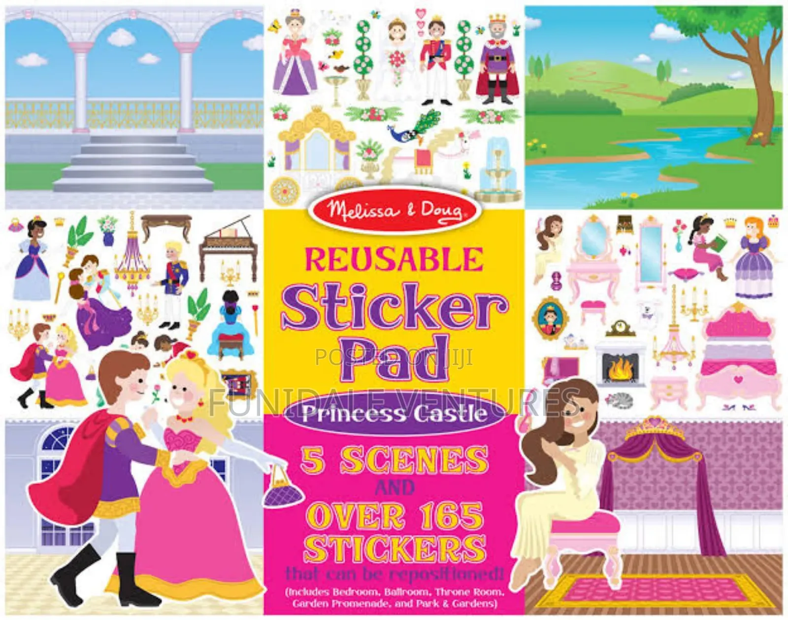 Melissa Doug Princess Castle Reusable Sticker Pad