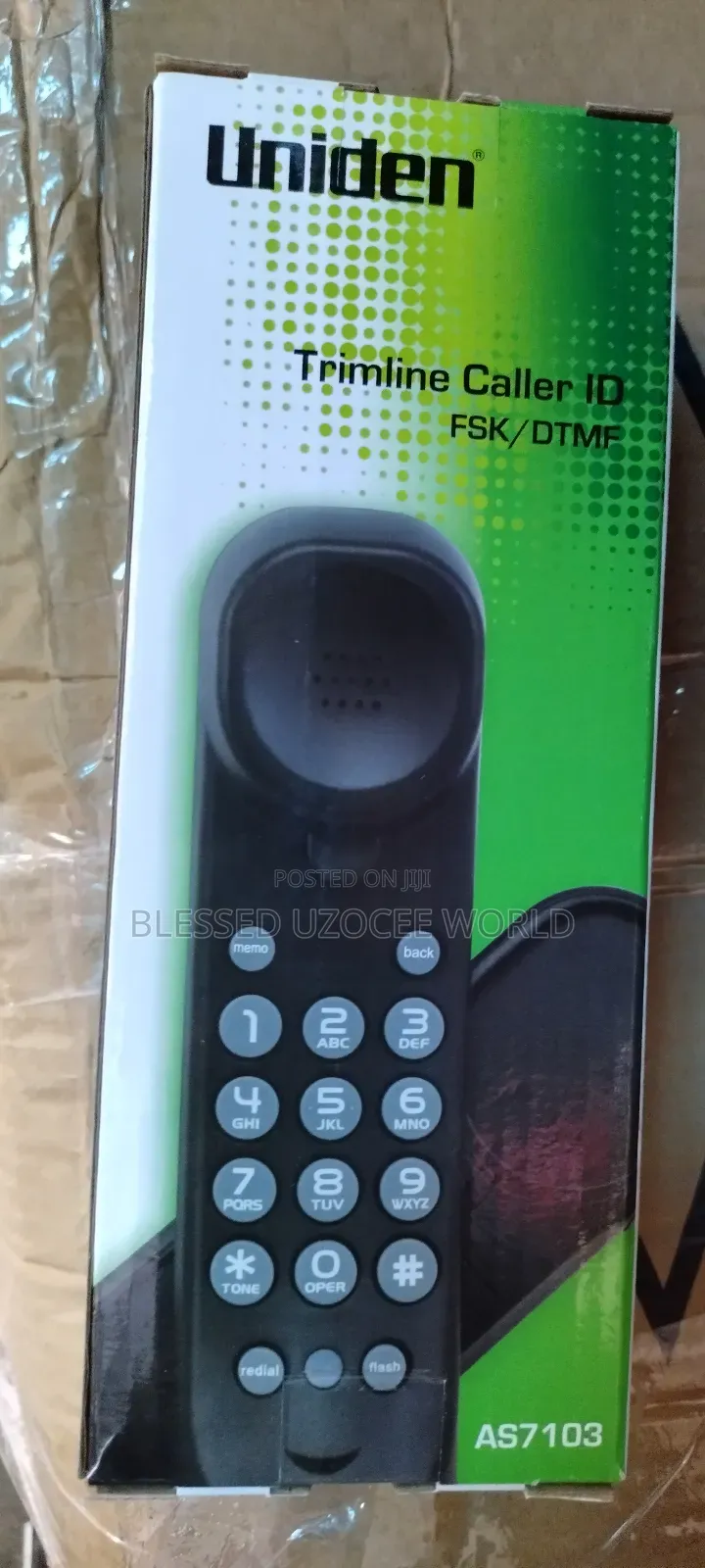 Uniden AS7103 Display Trimline Caller ID Corded Wall Phone