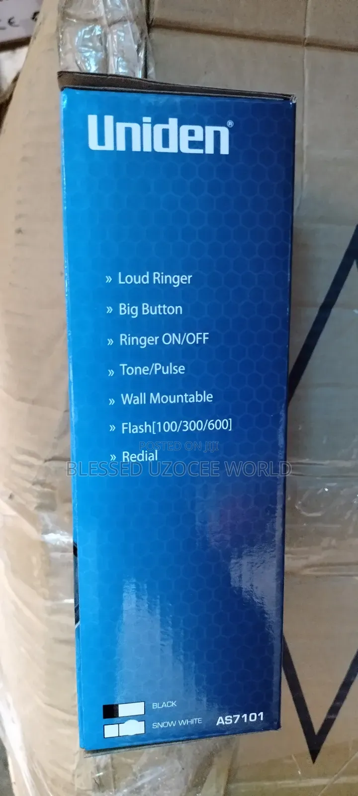 Uniden AS7101 Trimline Caller ID Corded Wall Mountable Phone