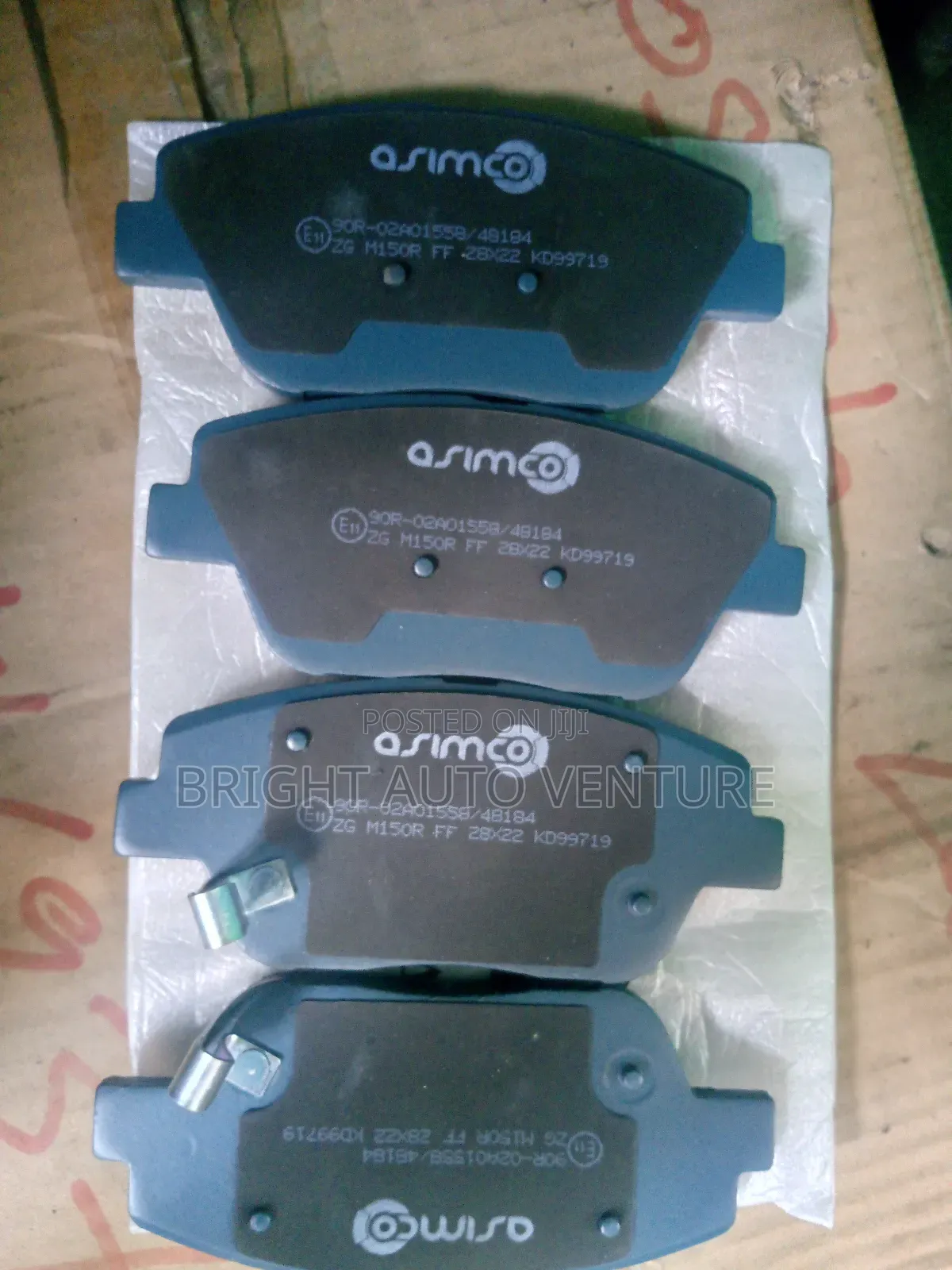 Asimco Break Pads for Hyundai Sonata 2012 Model