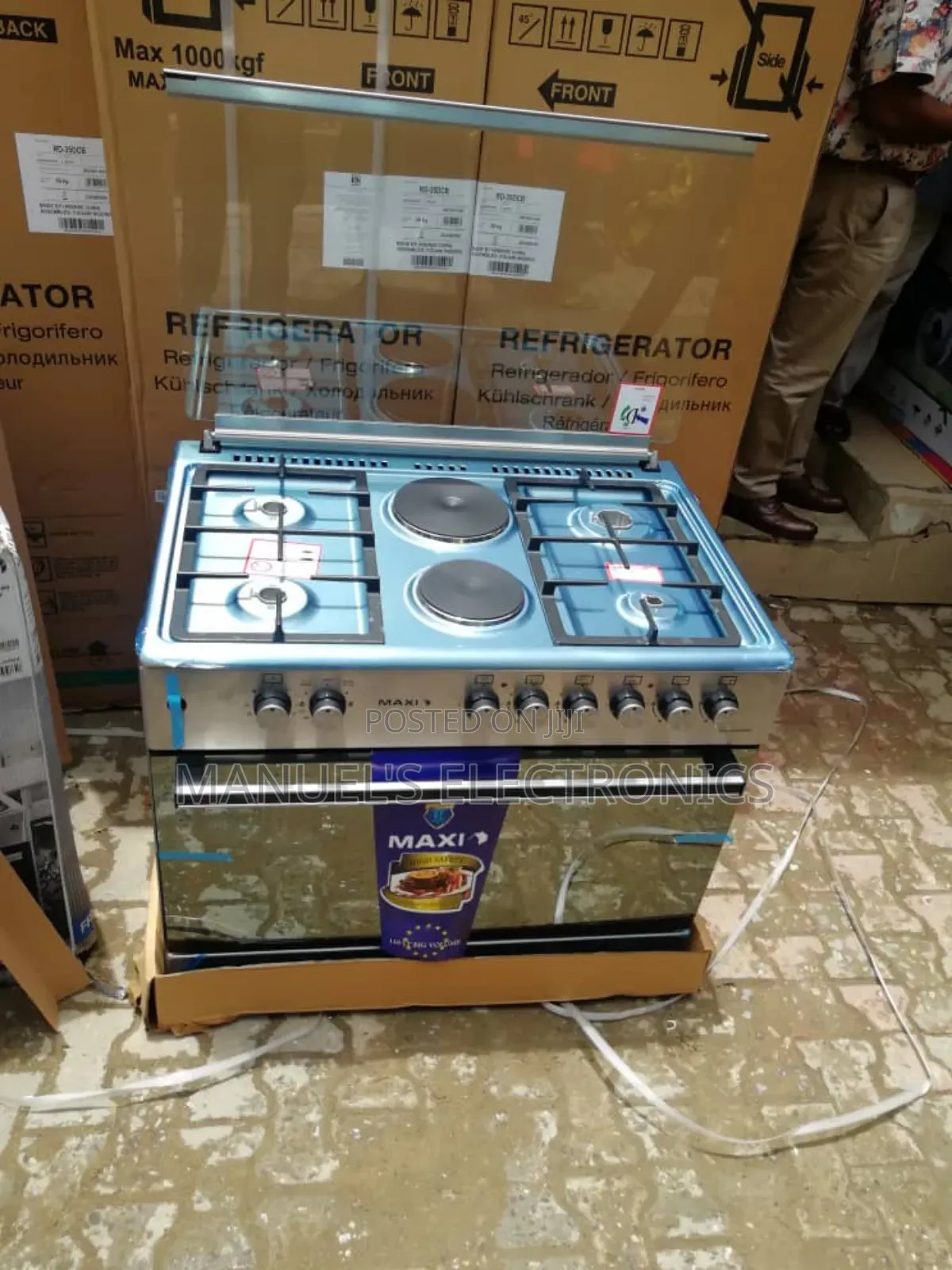 Maxi Gas Cooker 4 Burner to Electric With Warranty