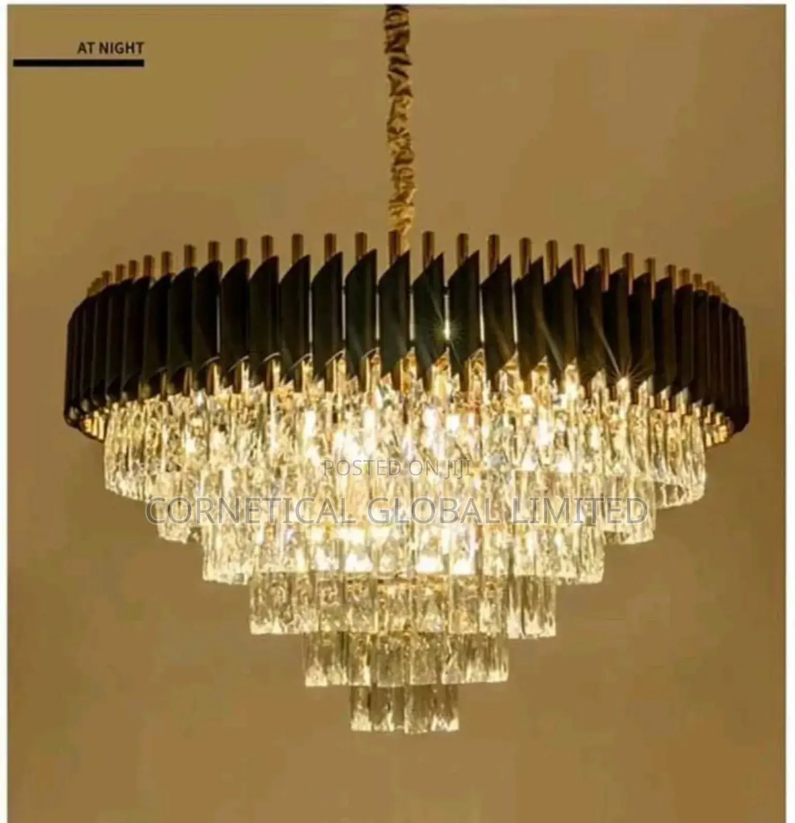 Modern Luxury Crystal Led Ceiling Dropping Chandelier Light