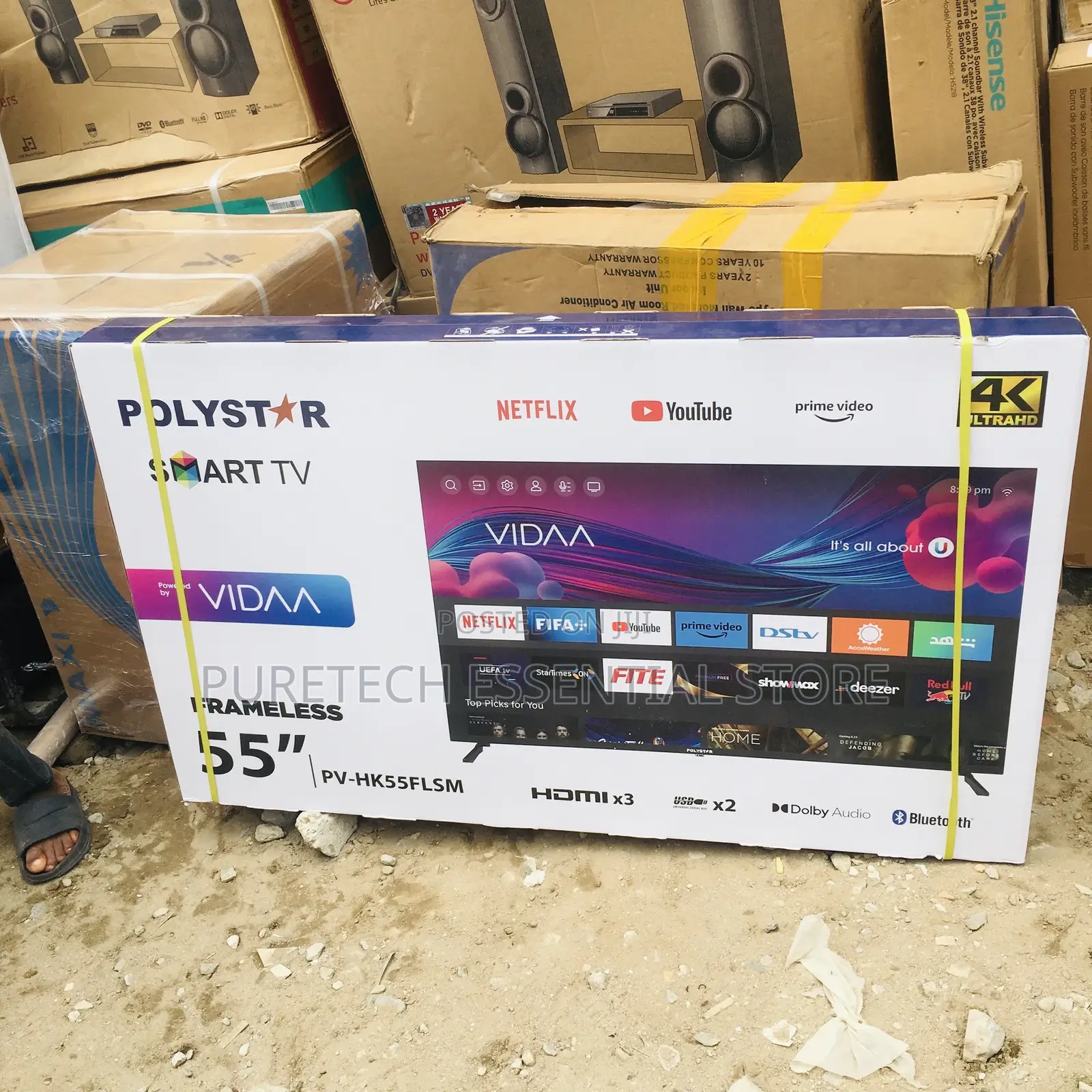 Original Polystar 55 Inches Smart Tv