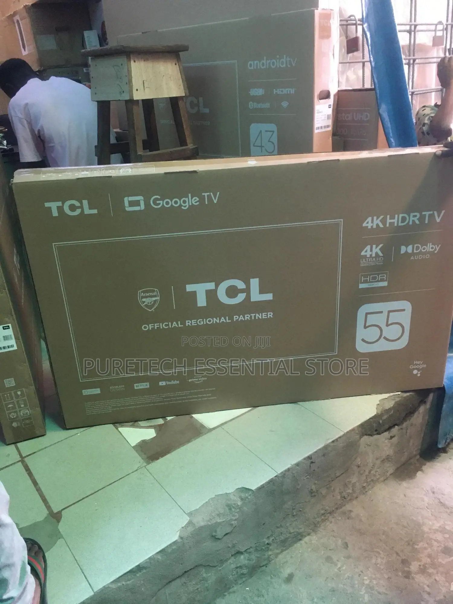 New TCL 55 Inches Smart Android Goggle Tv