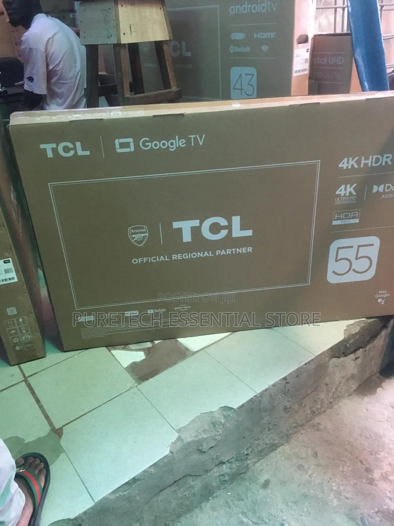 New TCL 55 Inches Smart Android Goggle Tv