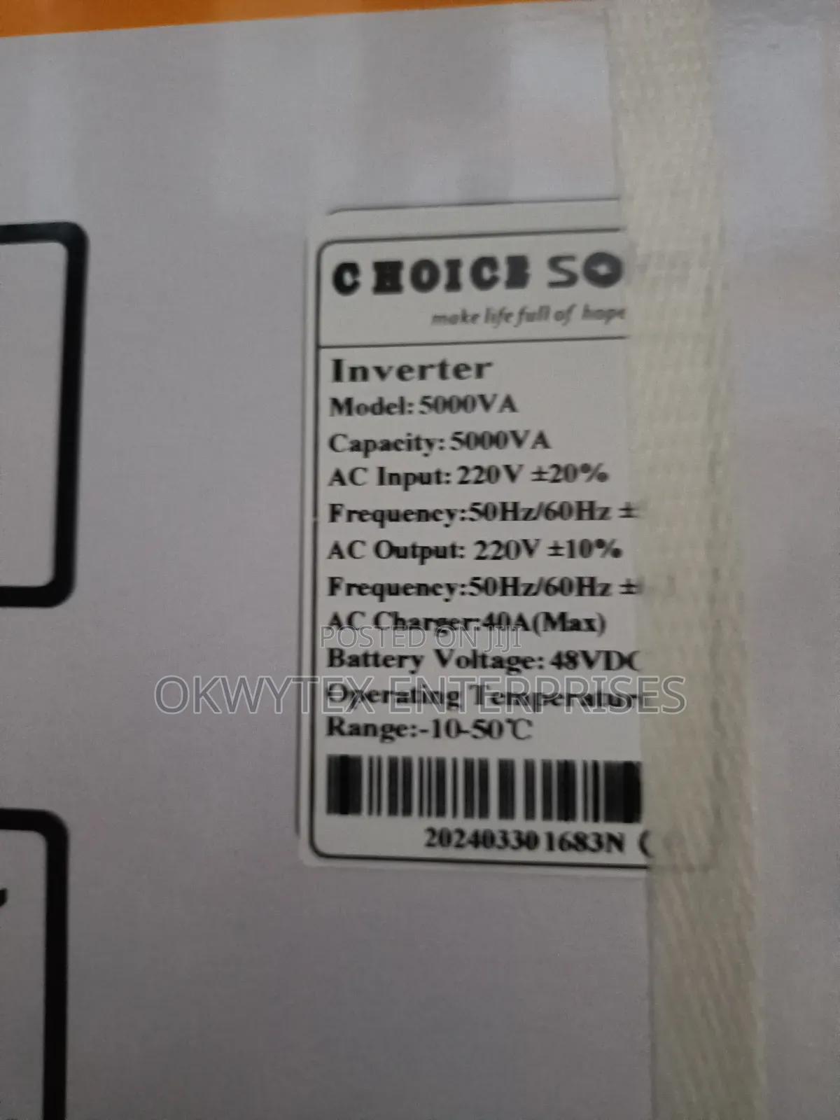 5kva 48V Choice Solar Inverter Pure Sine Wave