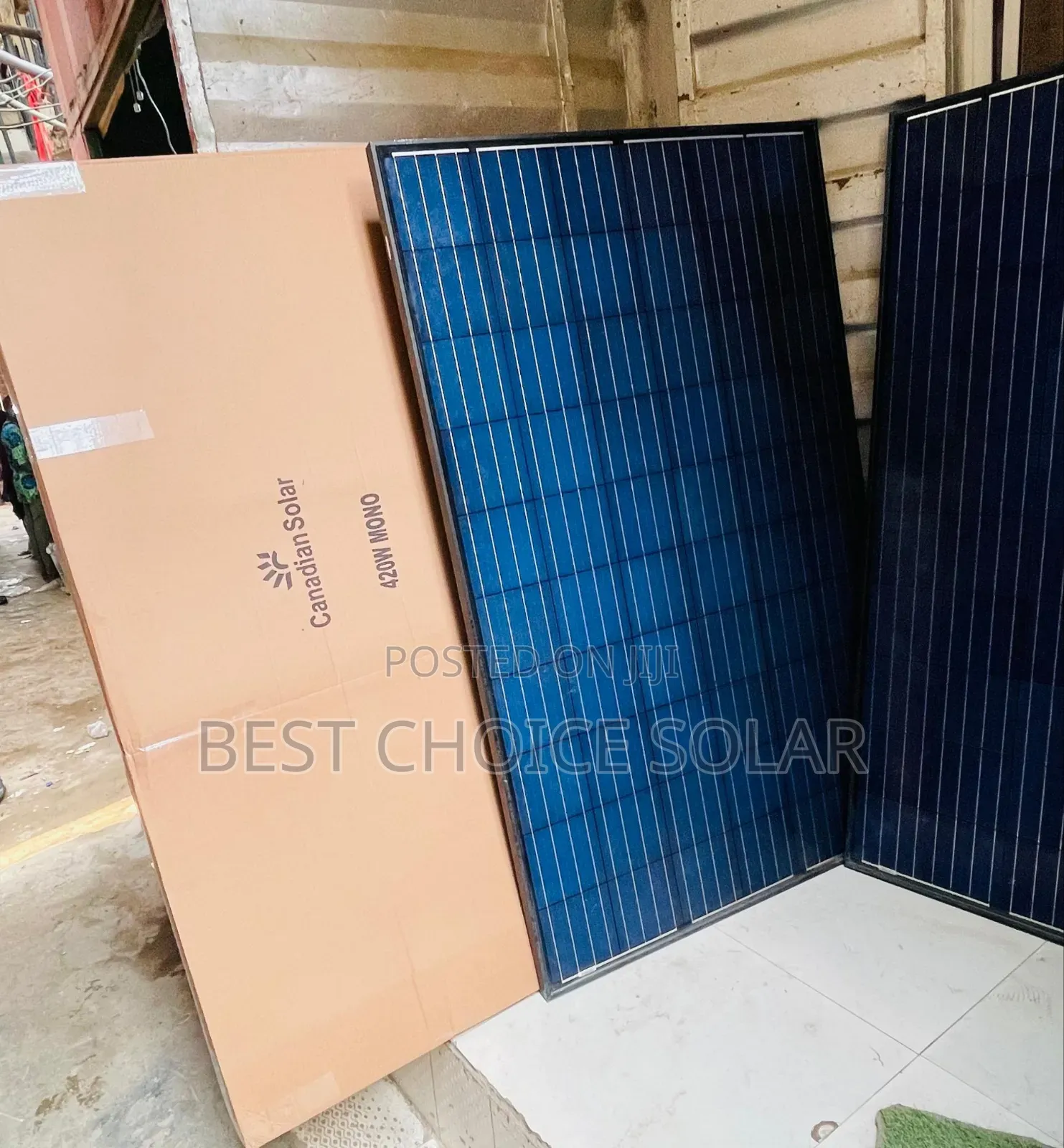 420watts 24v Canadian Solar Panels Mono Black