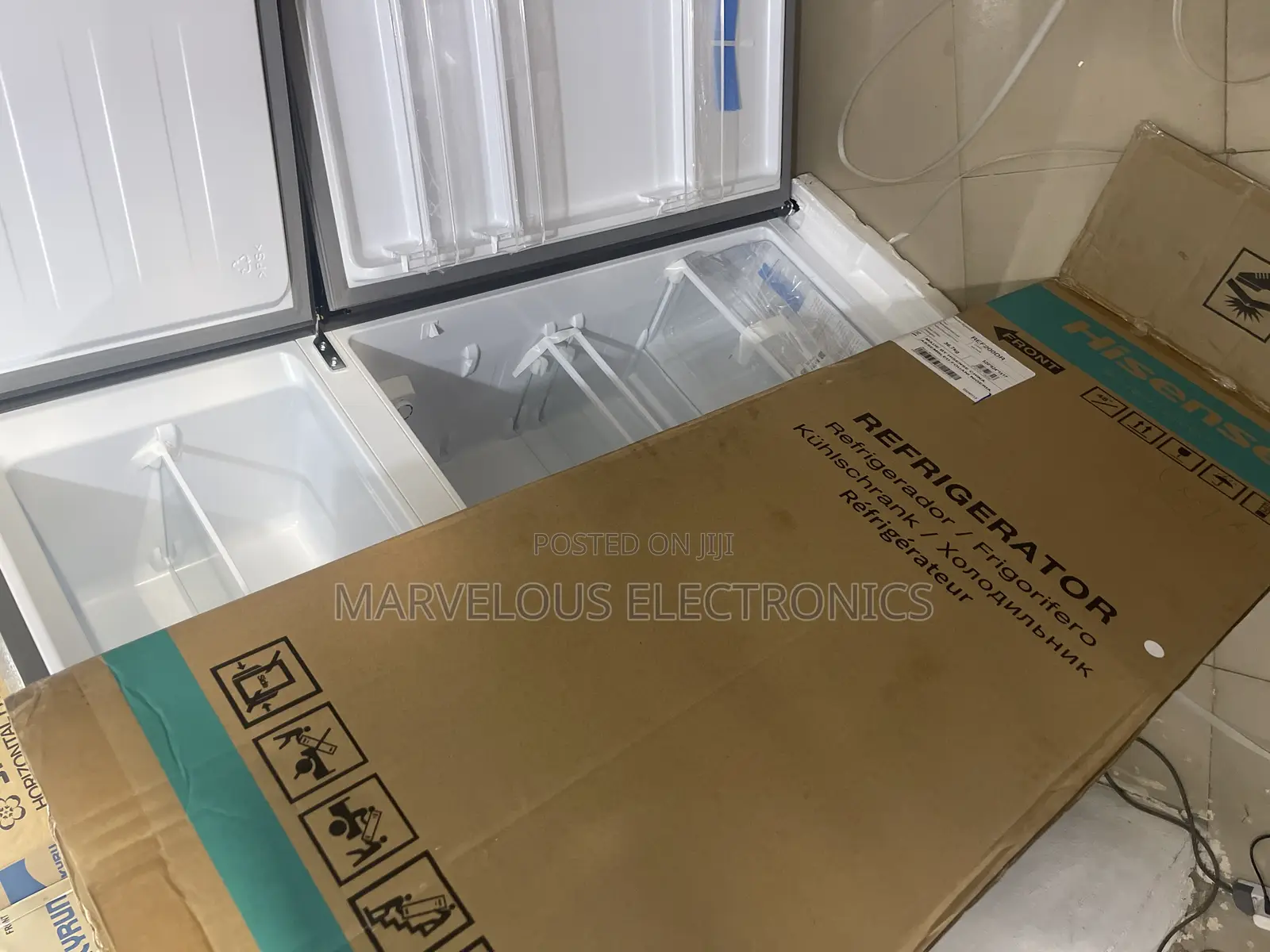 Brand New Hisense Doble Door Refrigerator With Inbuilt Stab