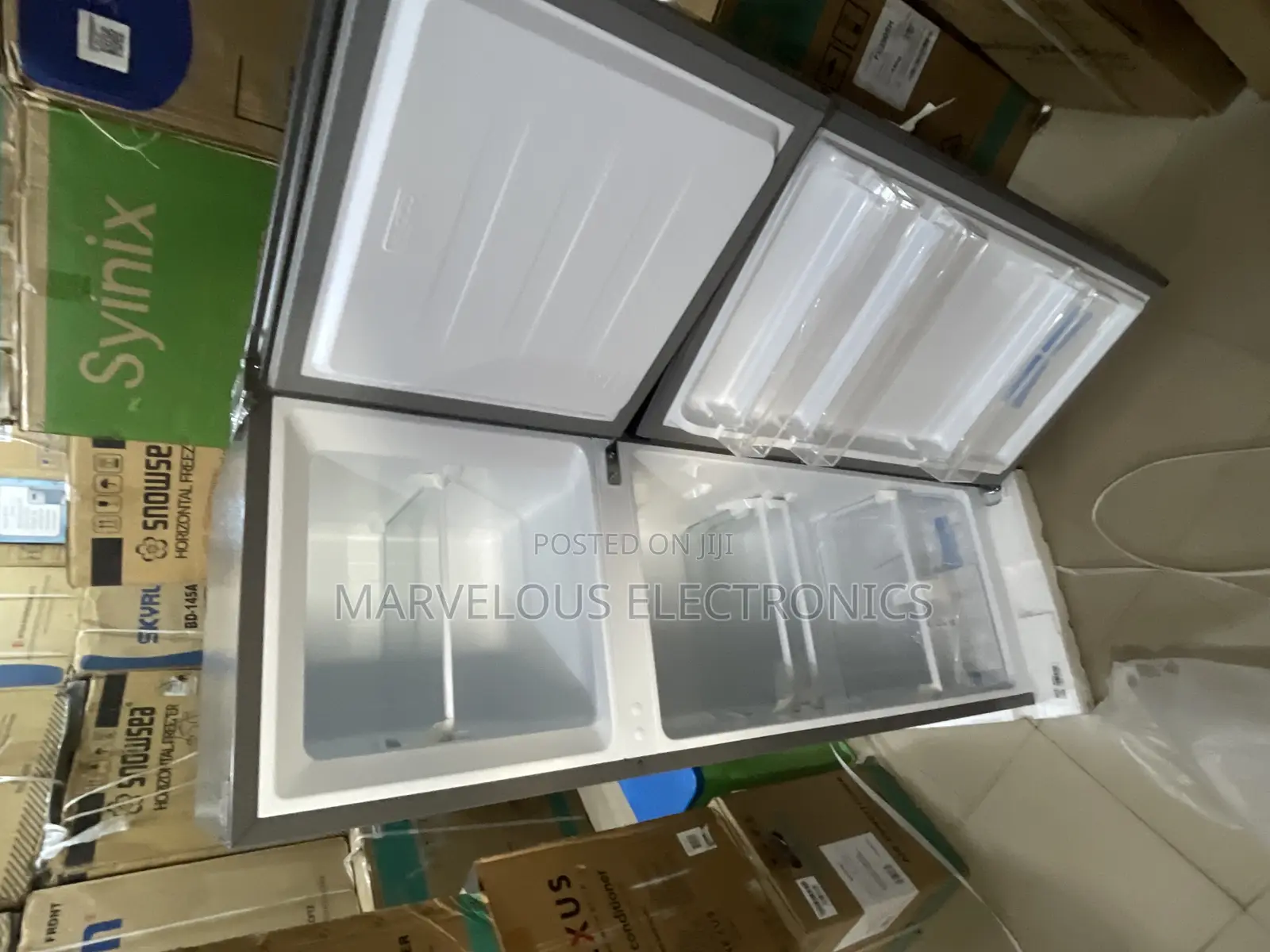 Brand New Hisense Doble Door Refrigerator With Inbuilt Stab