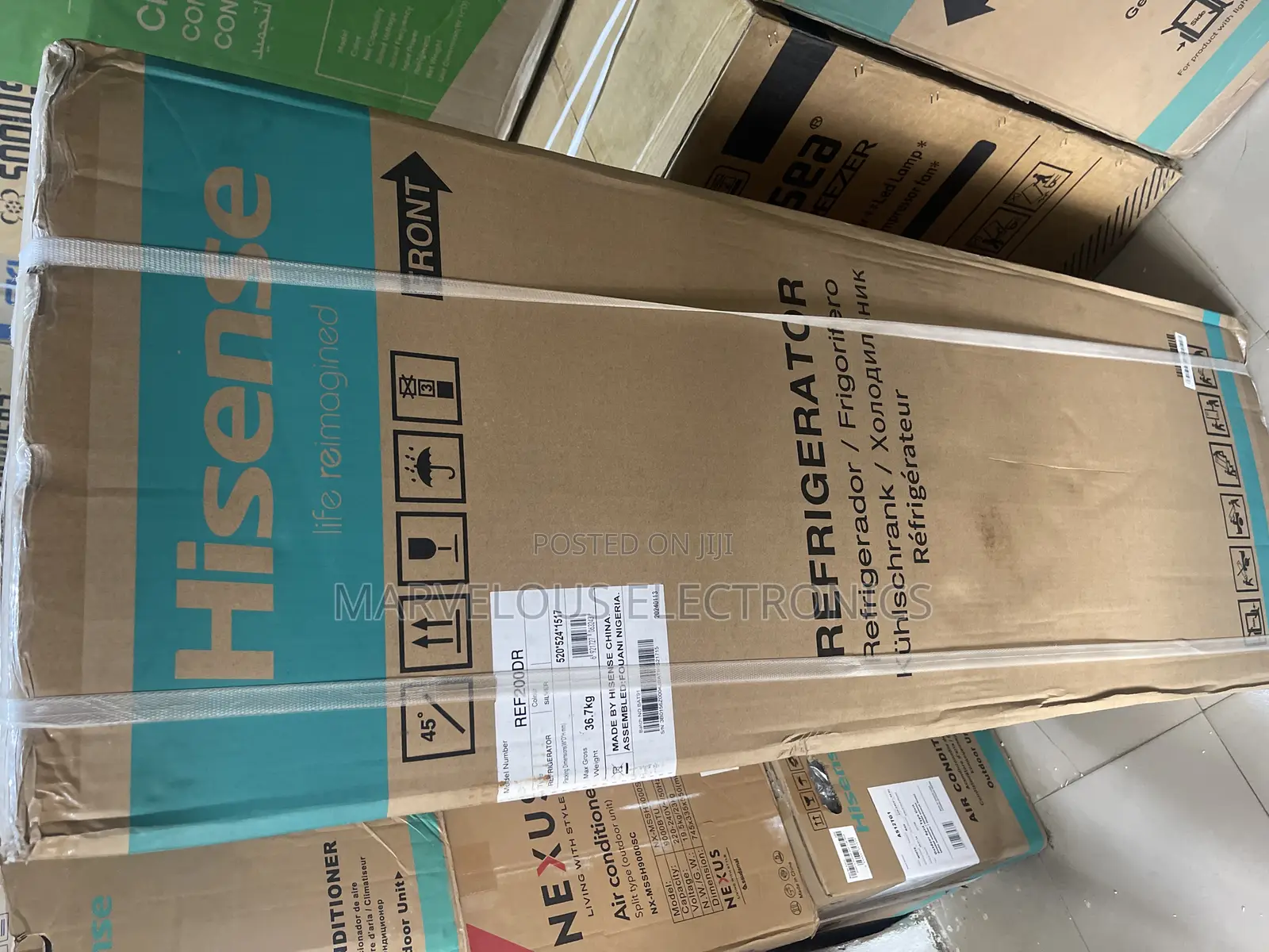 Brand New Hisense Doble Door Refrigerator With Inbuilt Stab