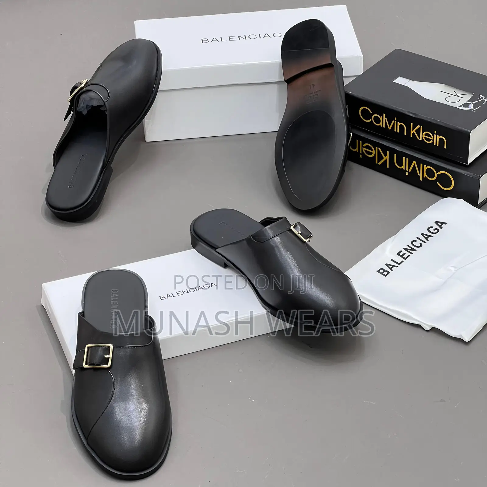BALENCIAGA Leather Half Shoe