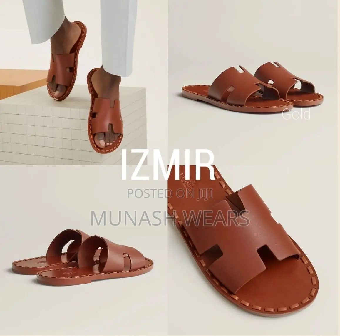 Hermes Wooden Calfskin Palm