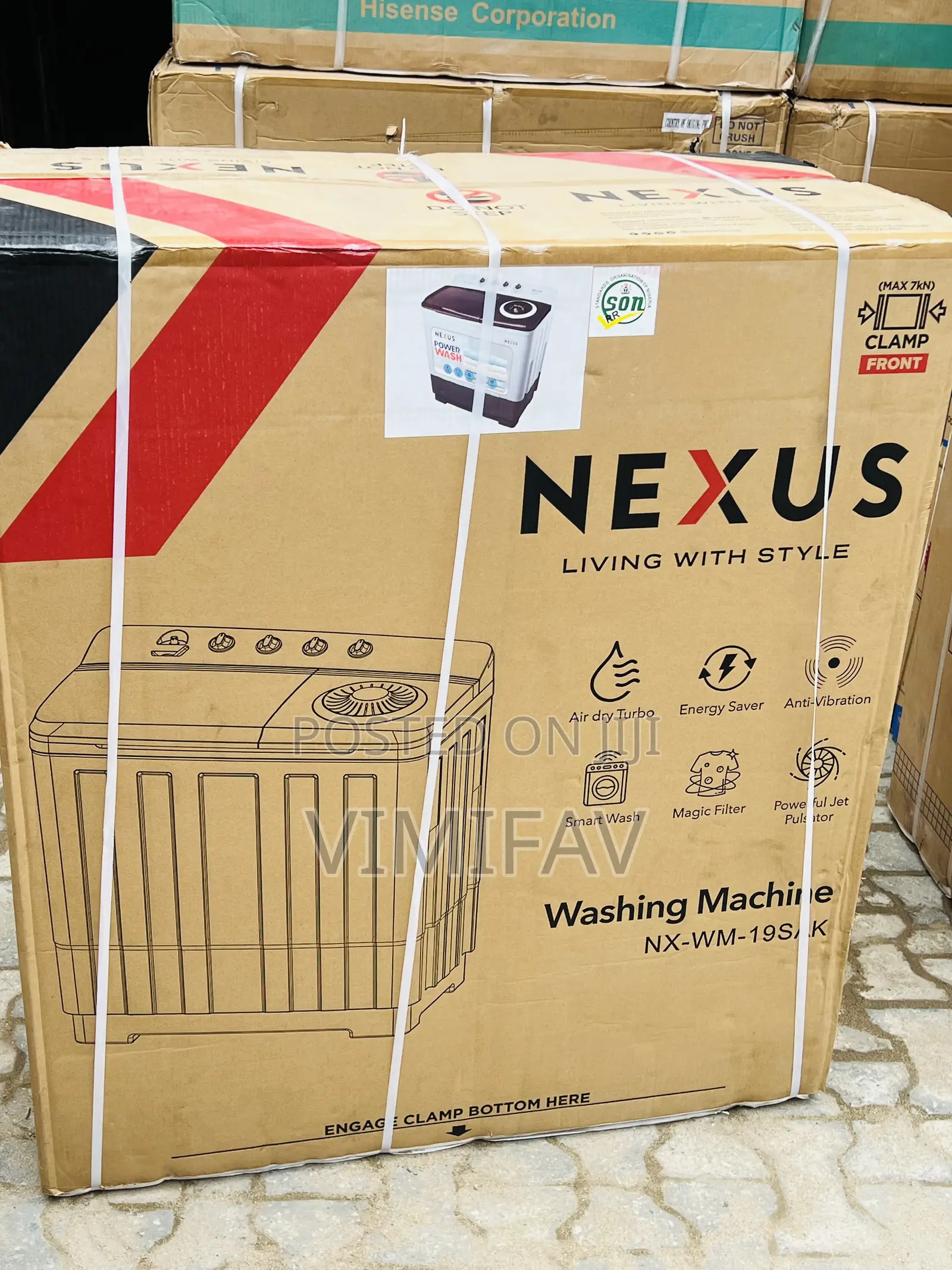 Nexus Wash and Spin Washing Machine 19kg