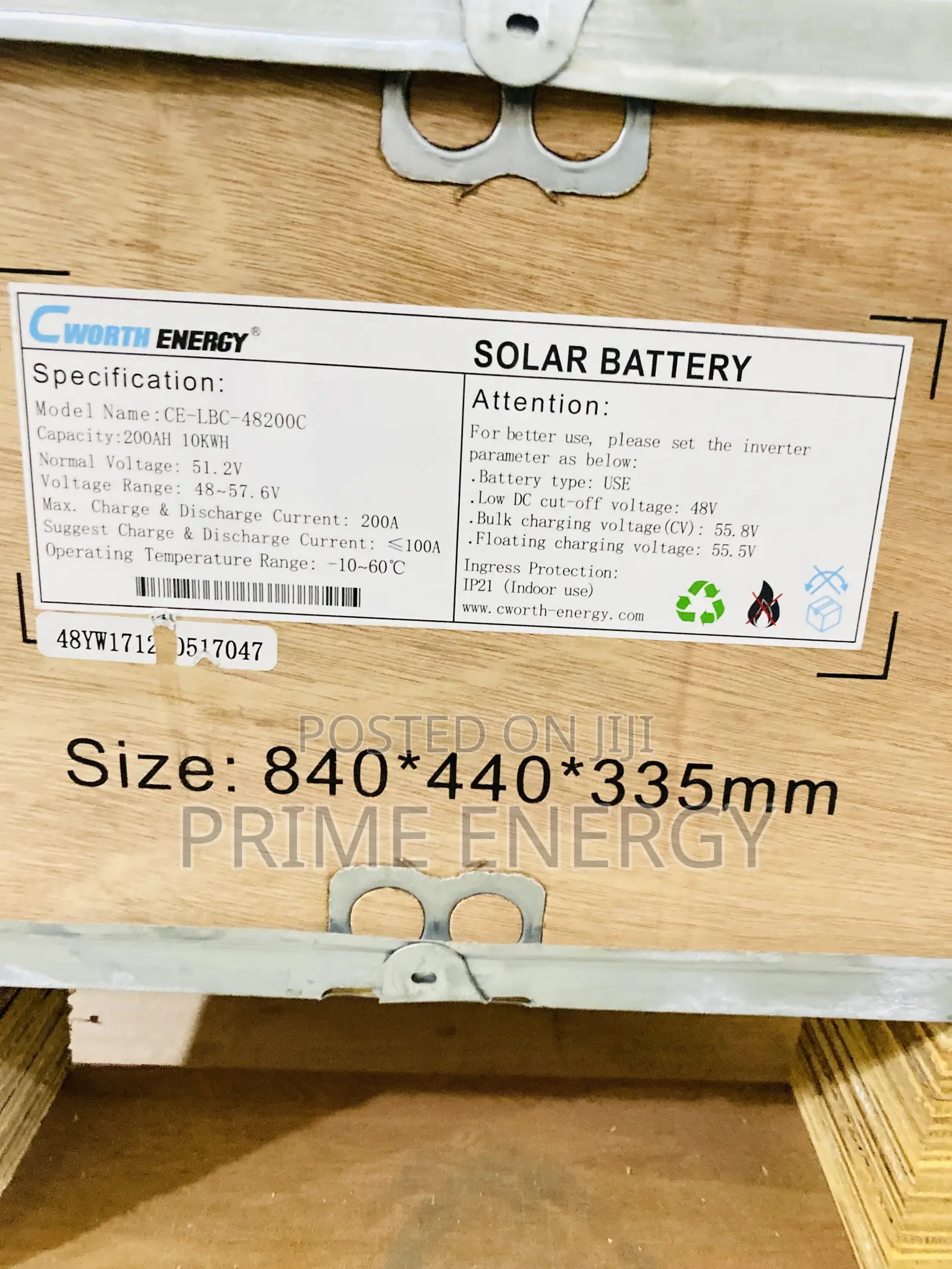 Cworth Energy 10kwh Lithium Battery