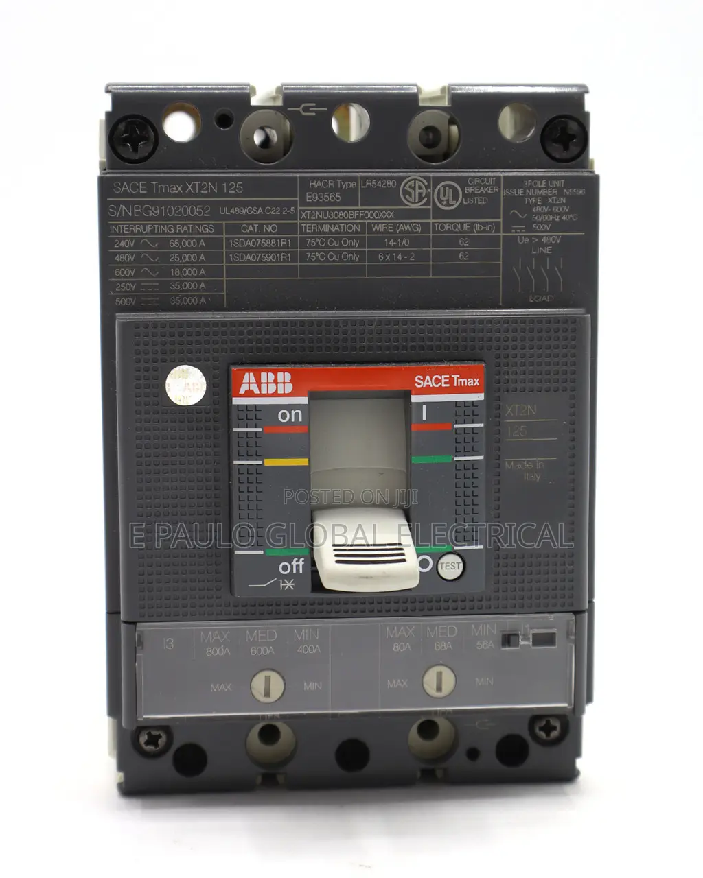 Original MCB 100amps Breaker 3pole