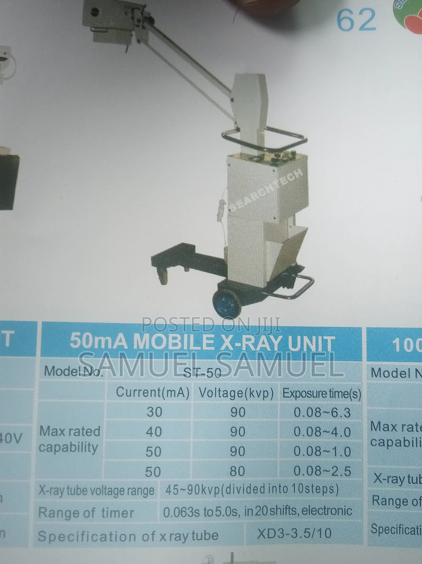 Mobile X-Ray Unit (50ma, 100ma)