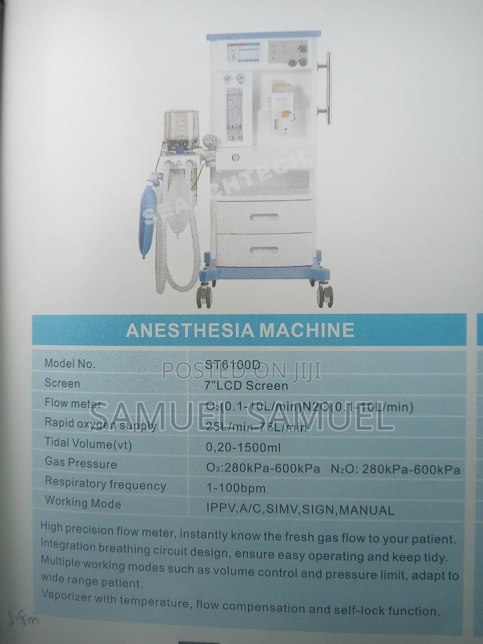 Anesthesia Machine (ST6100D)