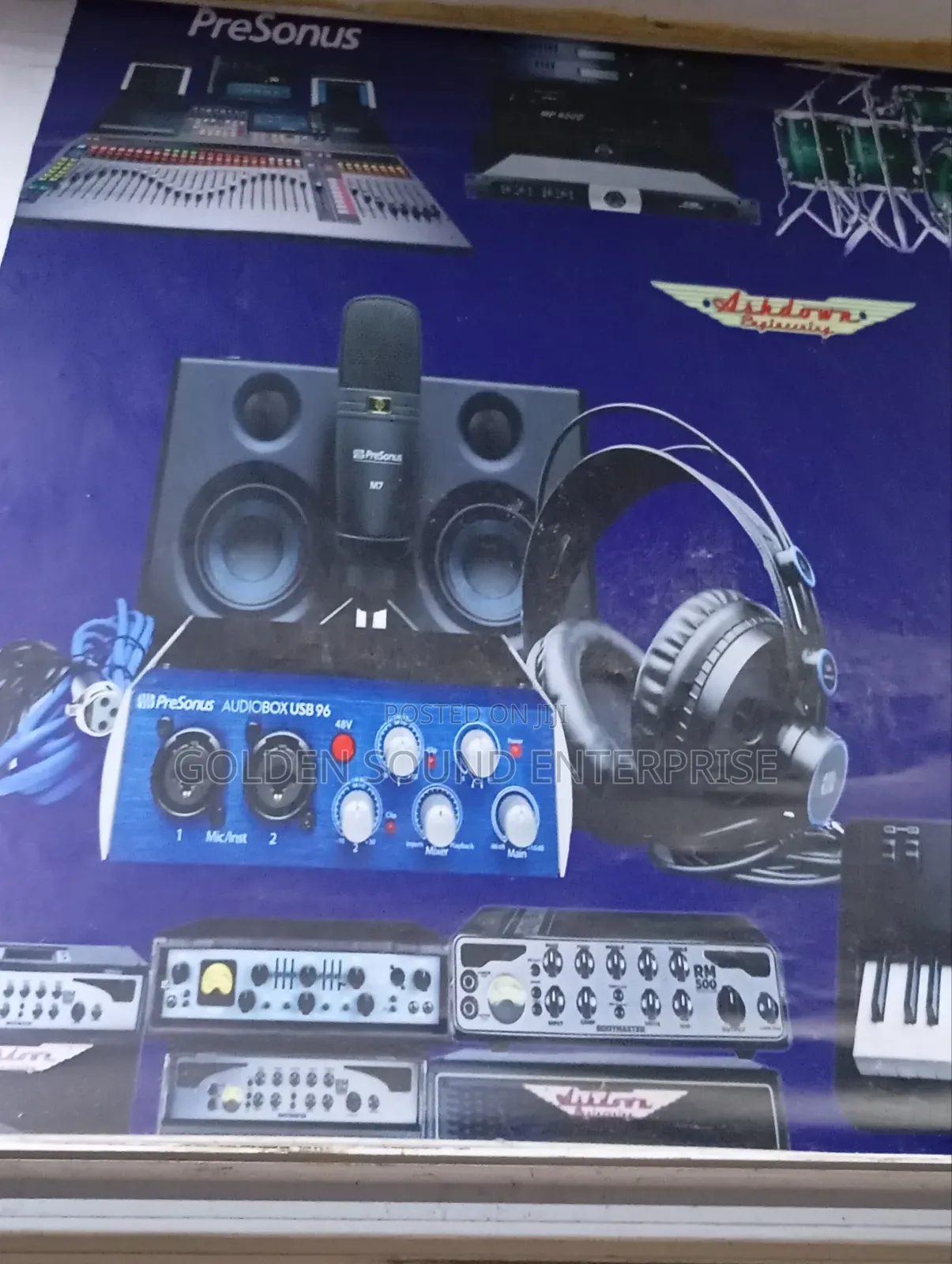 Presonus Studio Monitor With Sound Card , Mic And Speaker