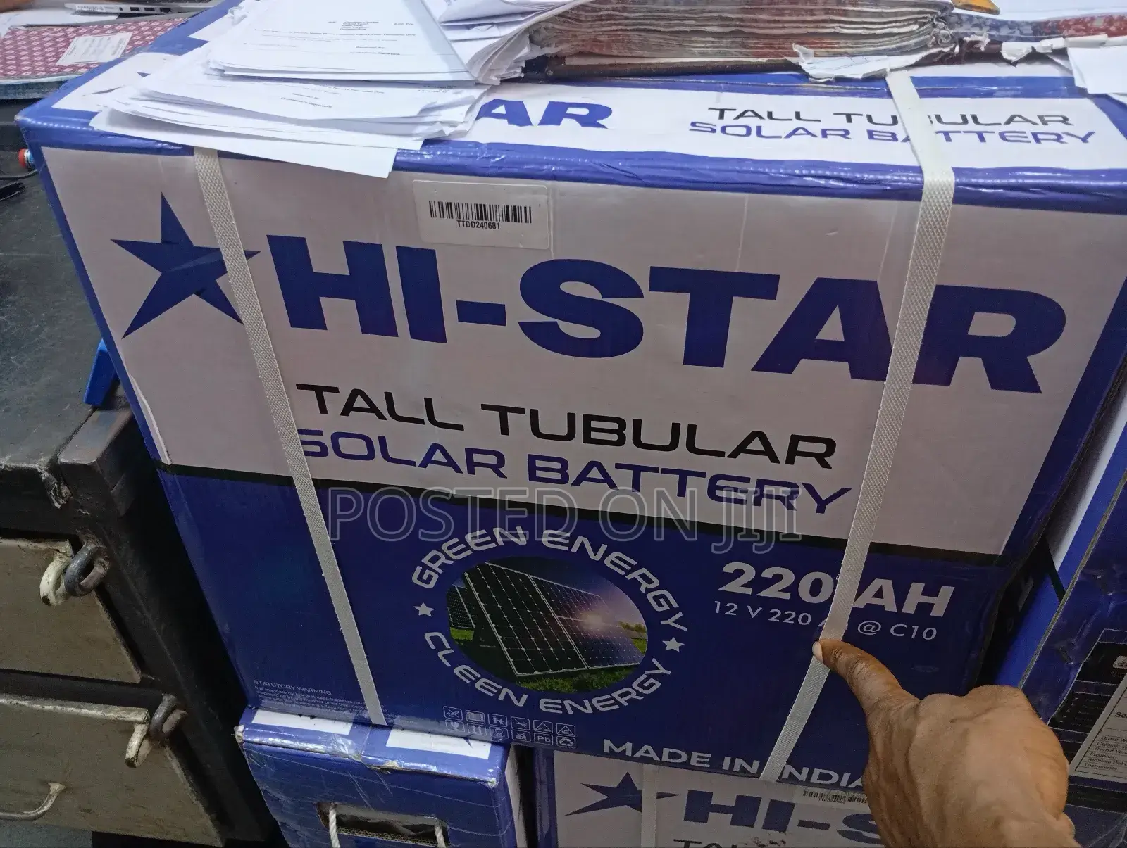 Hi-Star 220ah 12v Tall Tubular Solar Battery