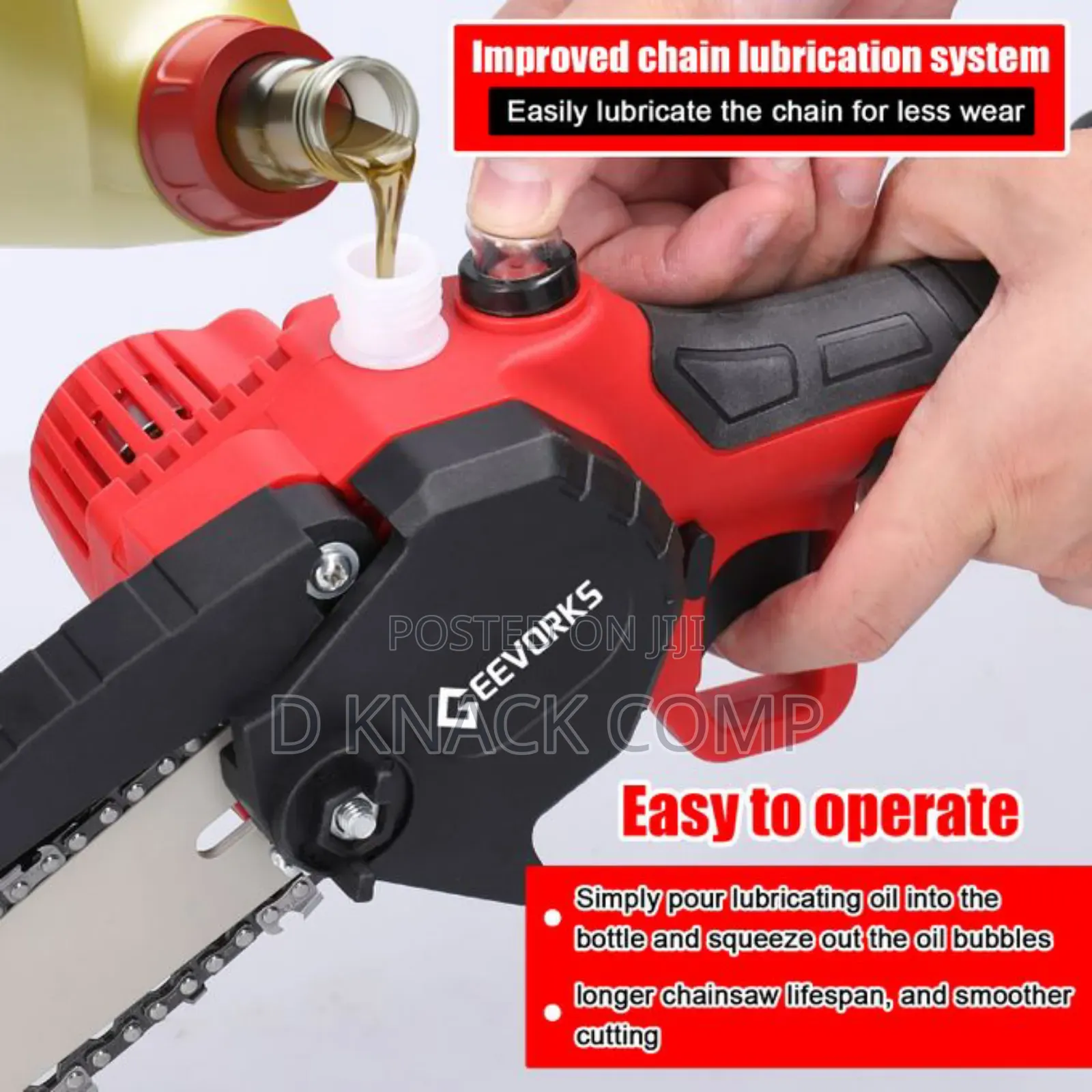 8 Inches Portable Electric Pruning Chainsaw - 21V