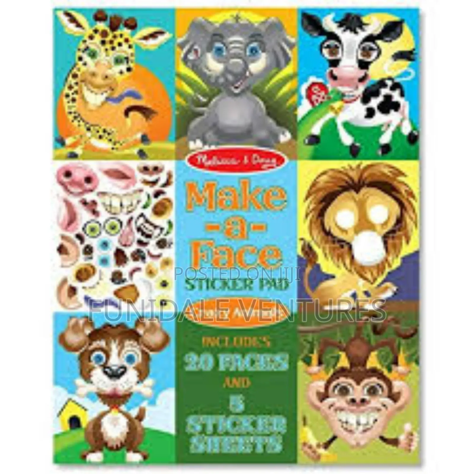 Melissa Doug Make -a- Face Sticker Pad