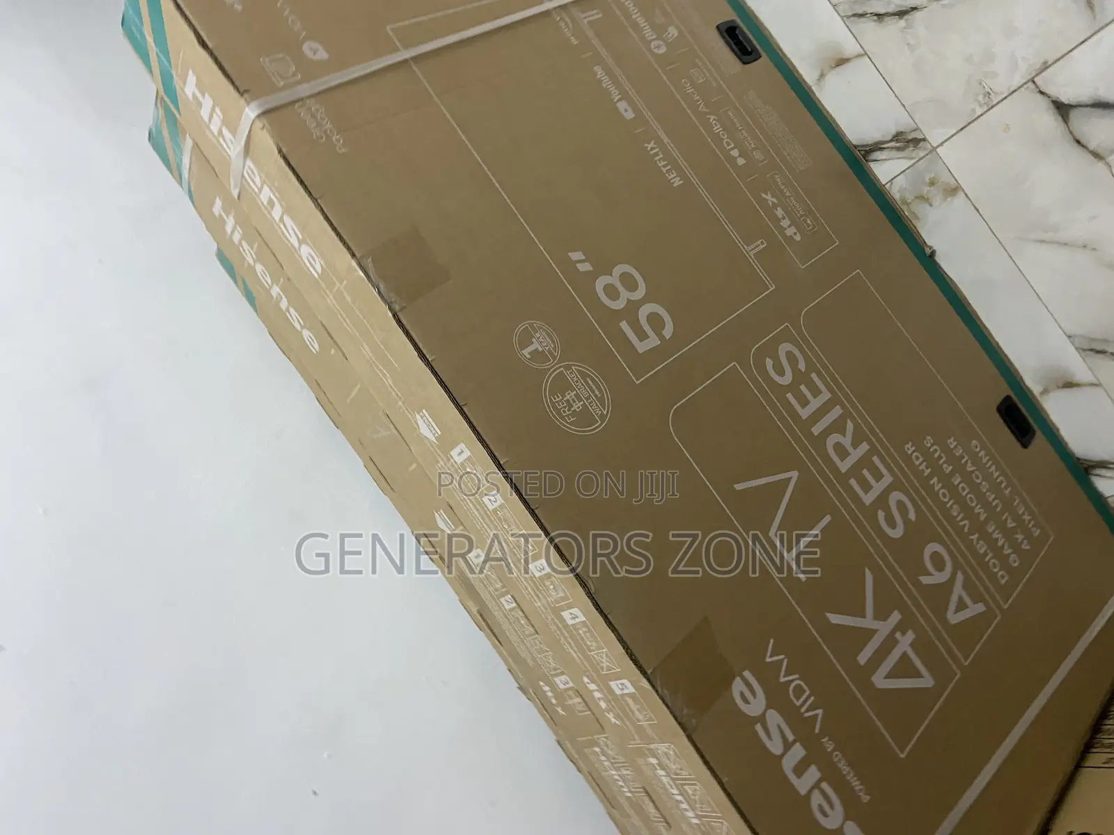 Color Black Hisense 58" Inches Smart TV