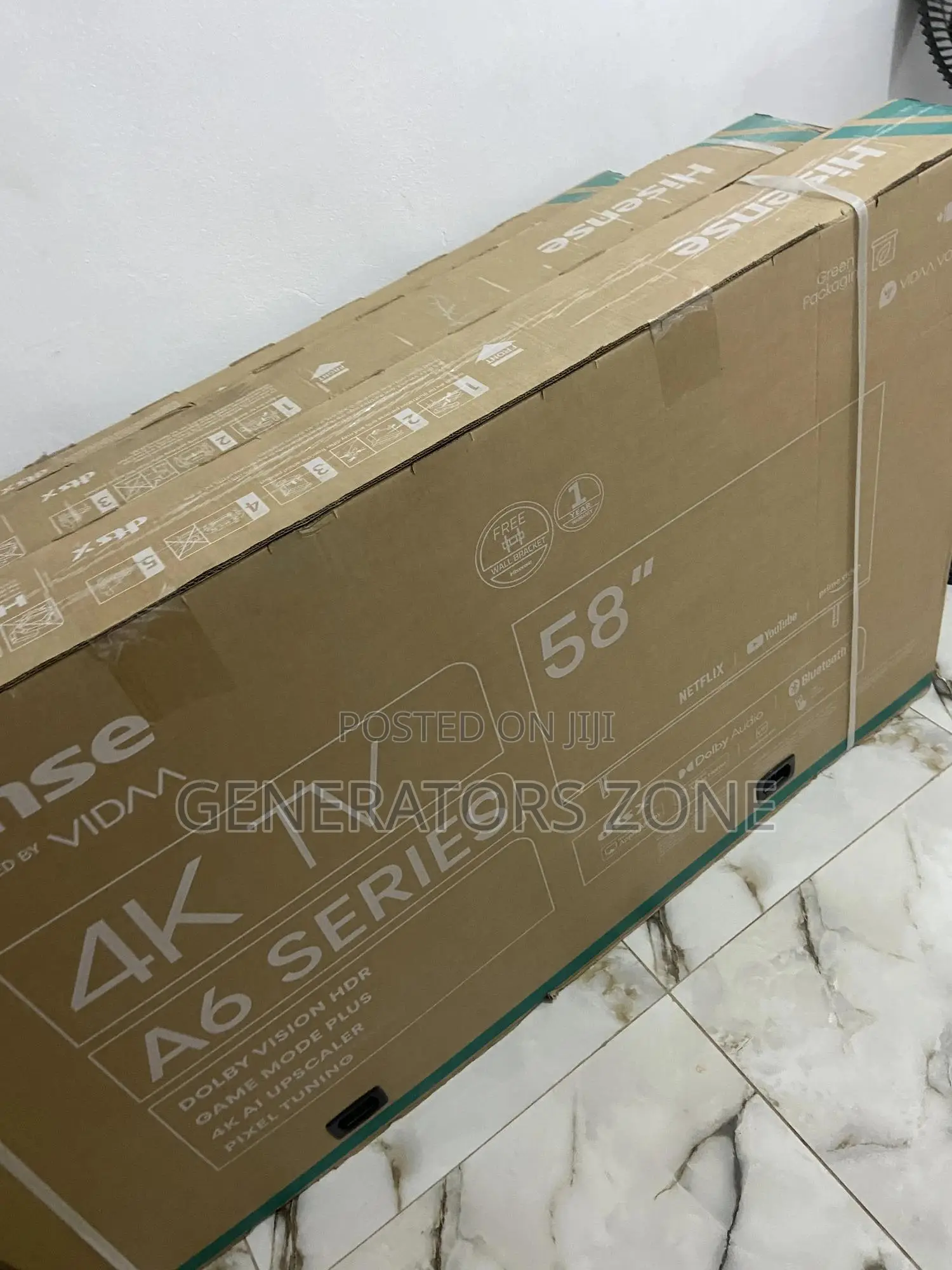 Wifi Smart Tv, A6 Series Hisense 58" Inches