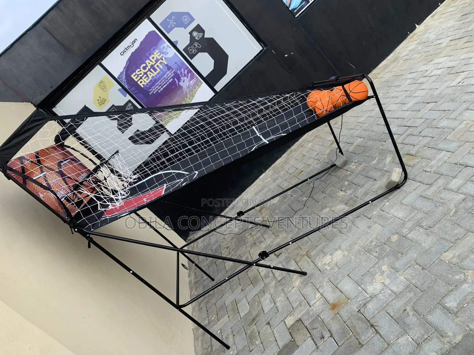 Indoor 2in1 Basketball Electric Hoop System