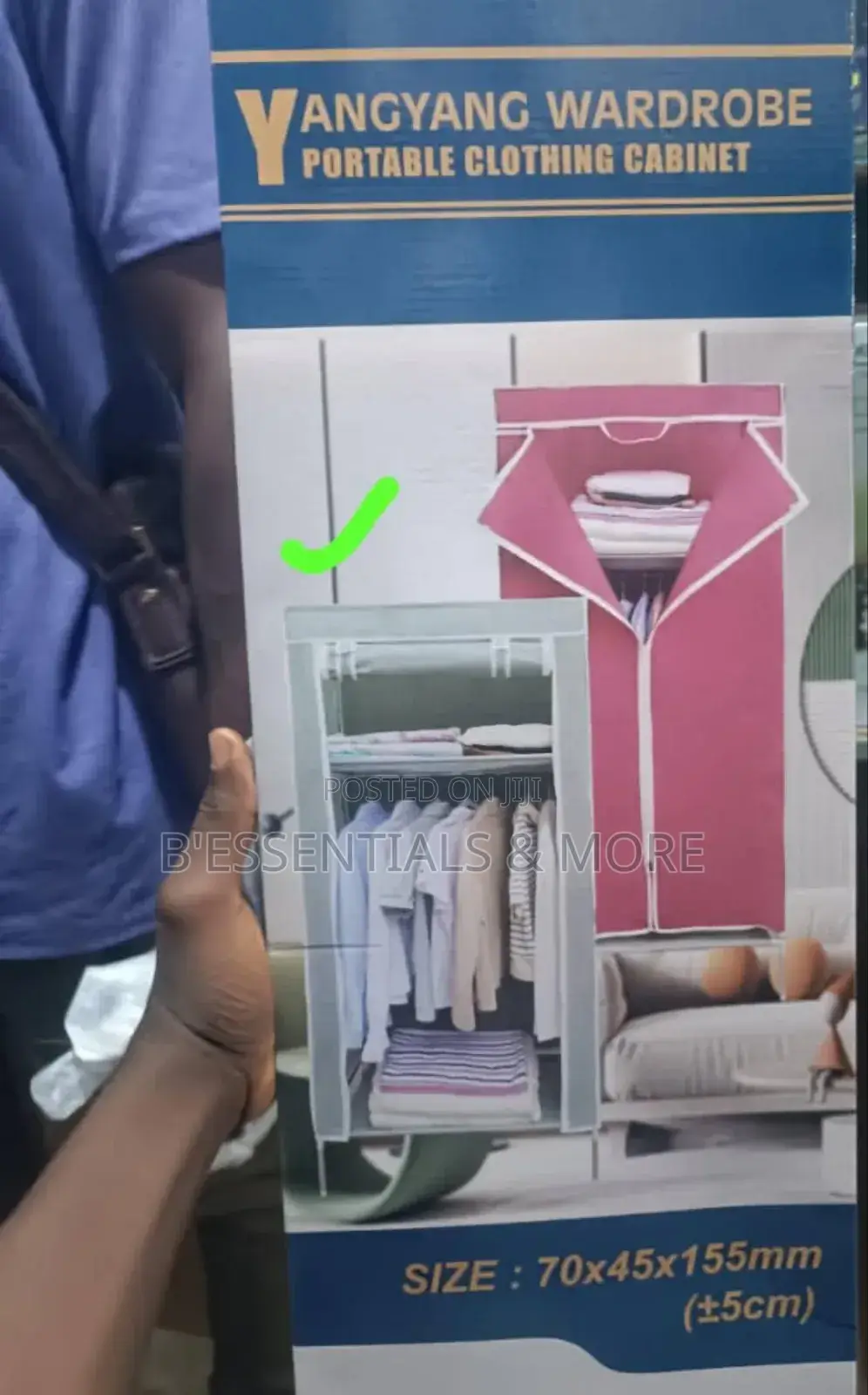 Single Portable Clothing Wardrobe