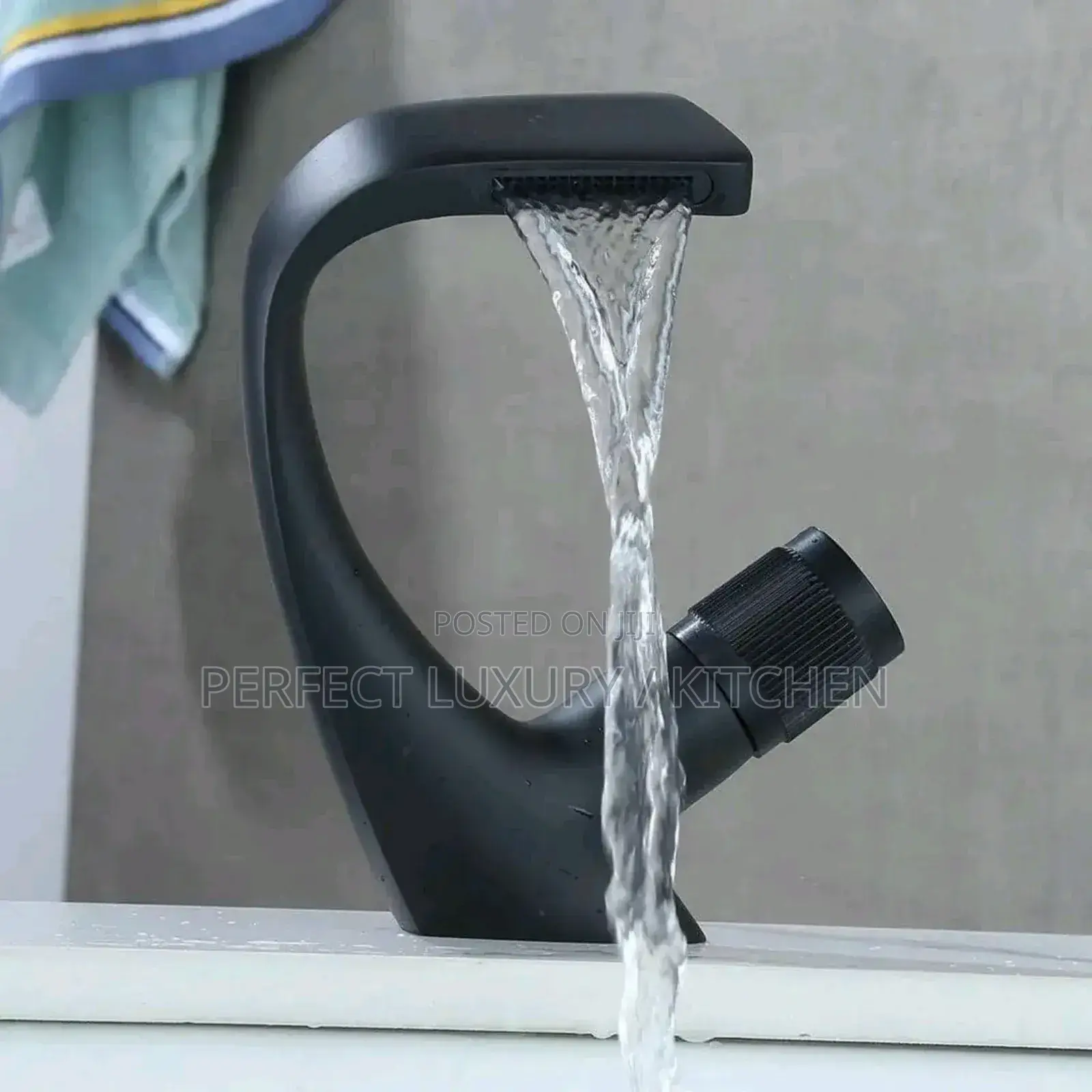 Executive Black Luxury Basin Mixer Tap
