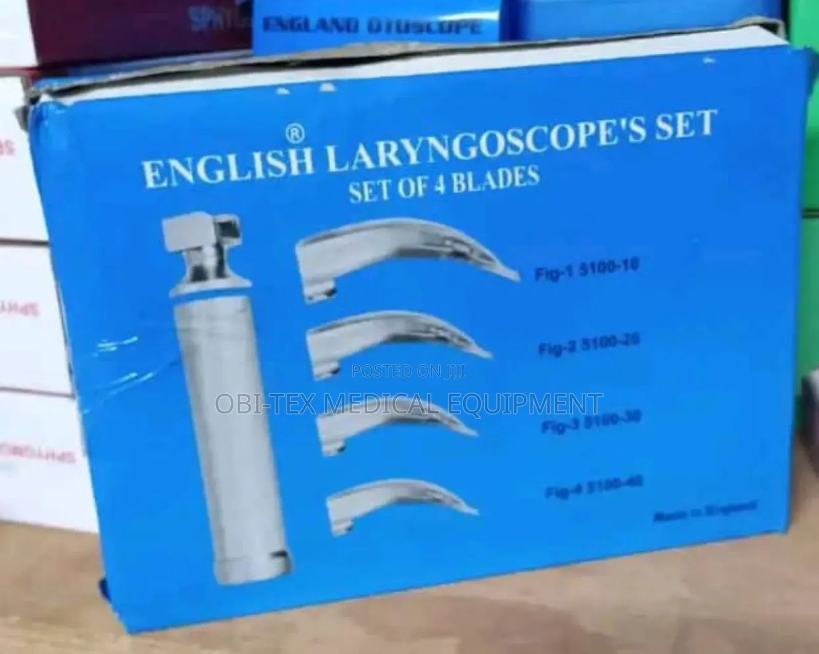 English Laryngoscope's Set Set of 4 Blades