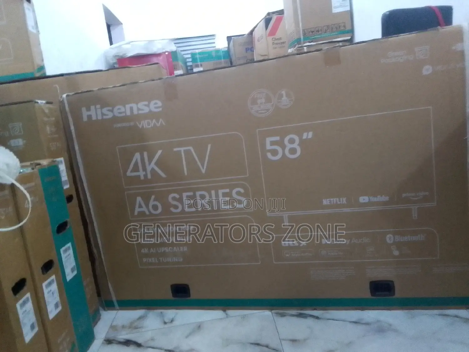 Hdmi:3 Hisense 58" Inches Tv,A6 Series
