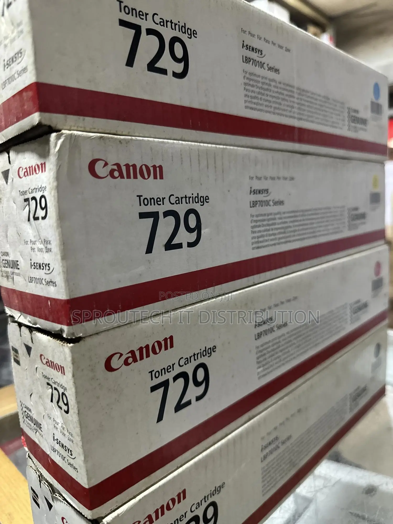 Canon Toner Cartridge 729 ( Cyan, Magenta, Yellow And Black)
