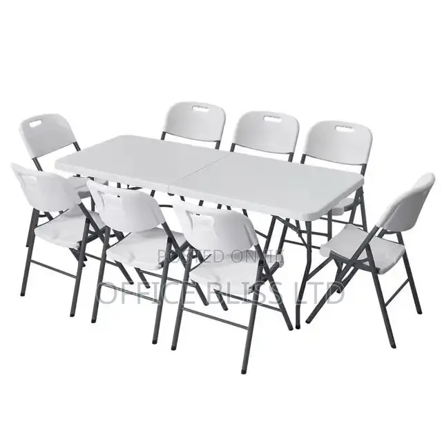 Outdoor Foldable Chair and Table (8 Seater)