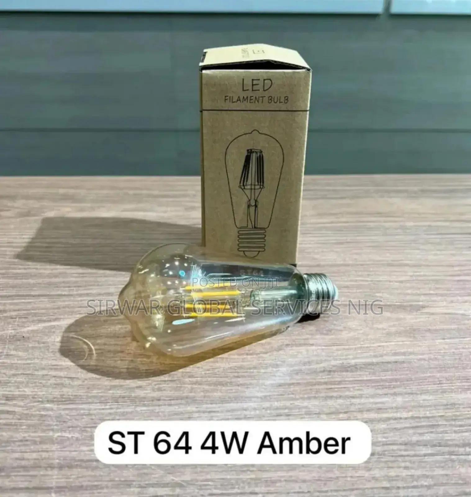 4w Filament Bulb Amber Color