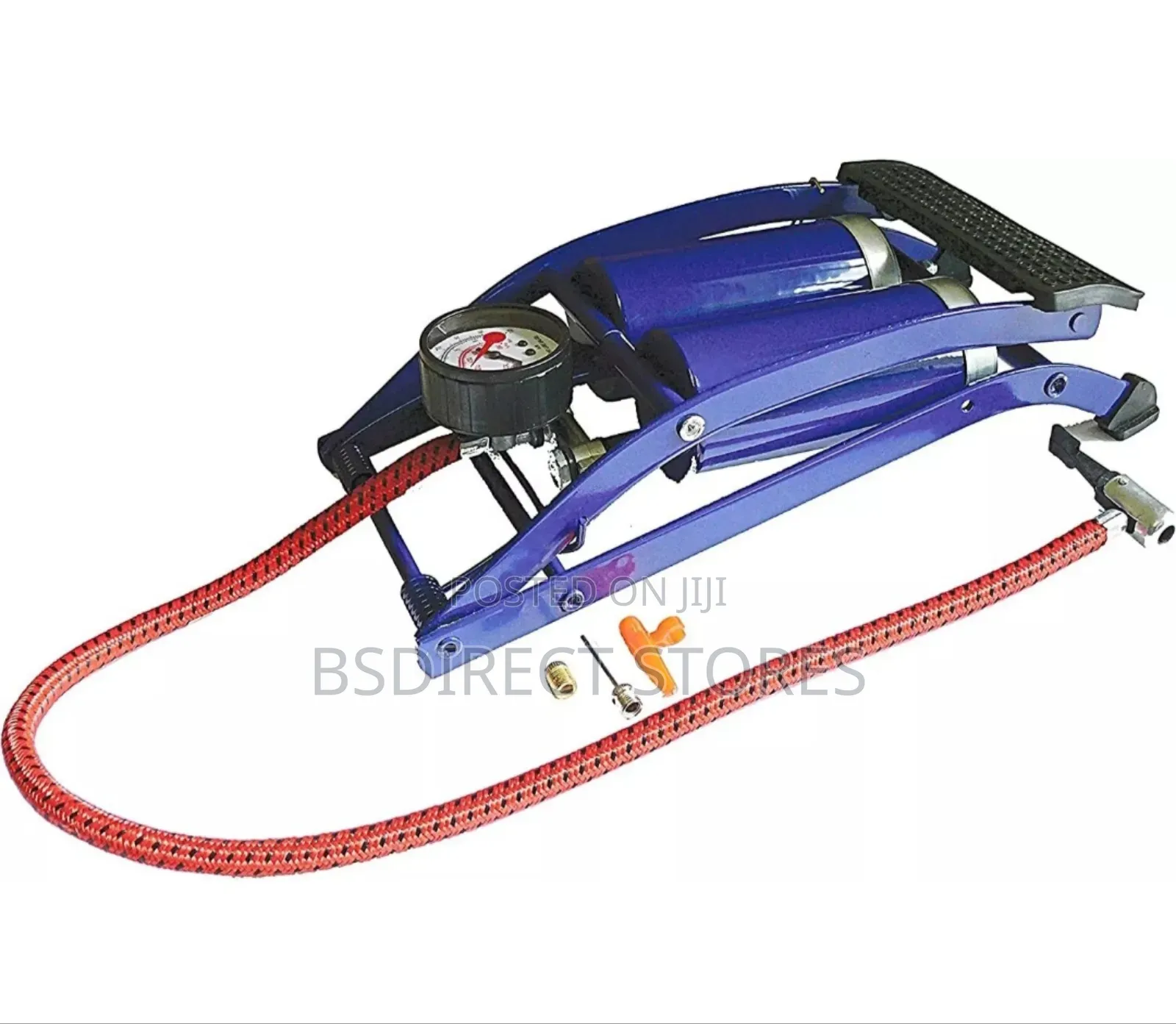 Sakura Double Cylinder Foot Pump for Cars, Bikes, Football